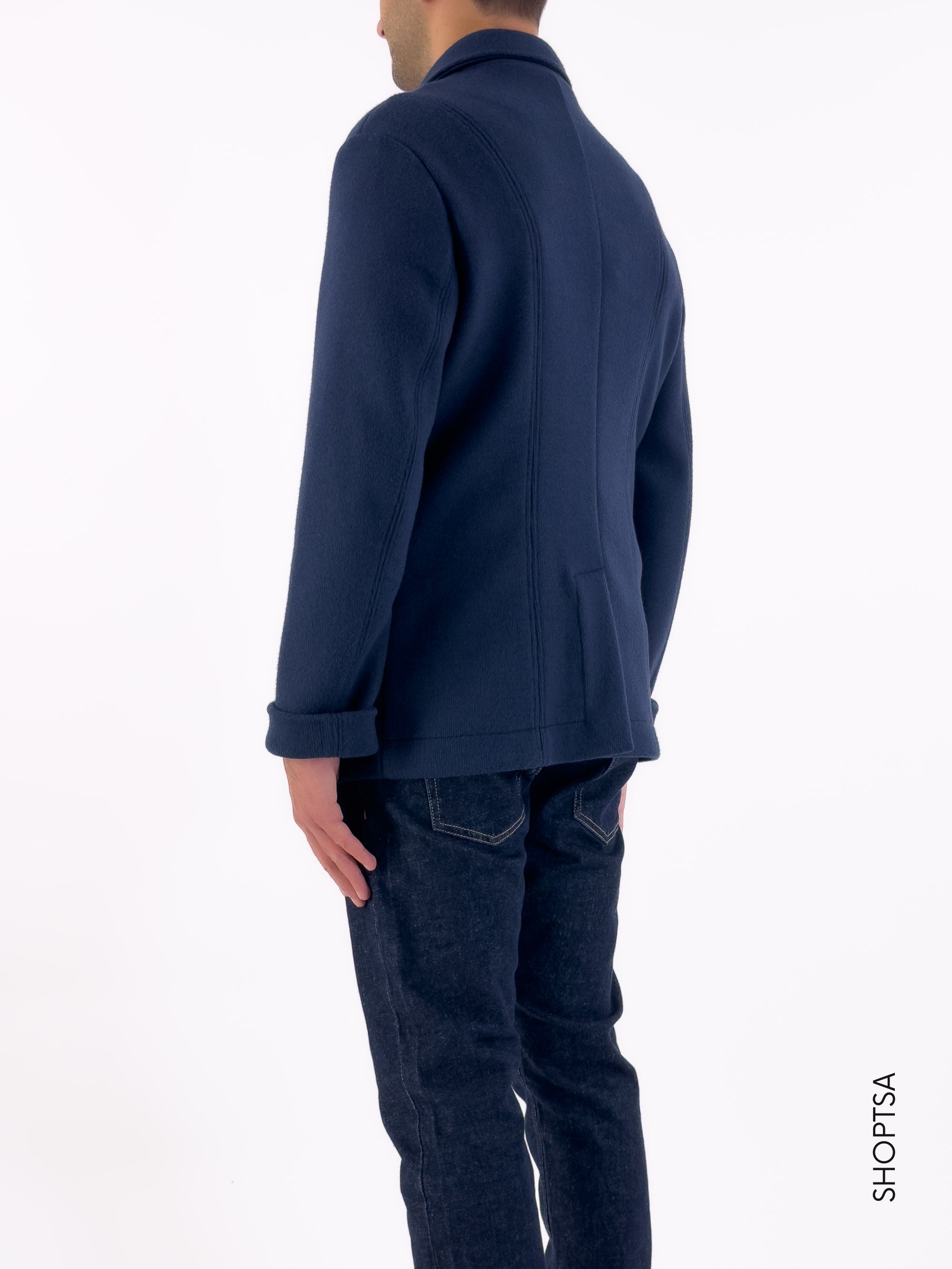 Deep blue Picot coat GU35067 - GAUDì