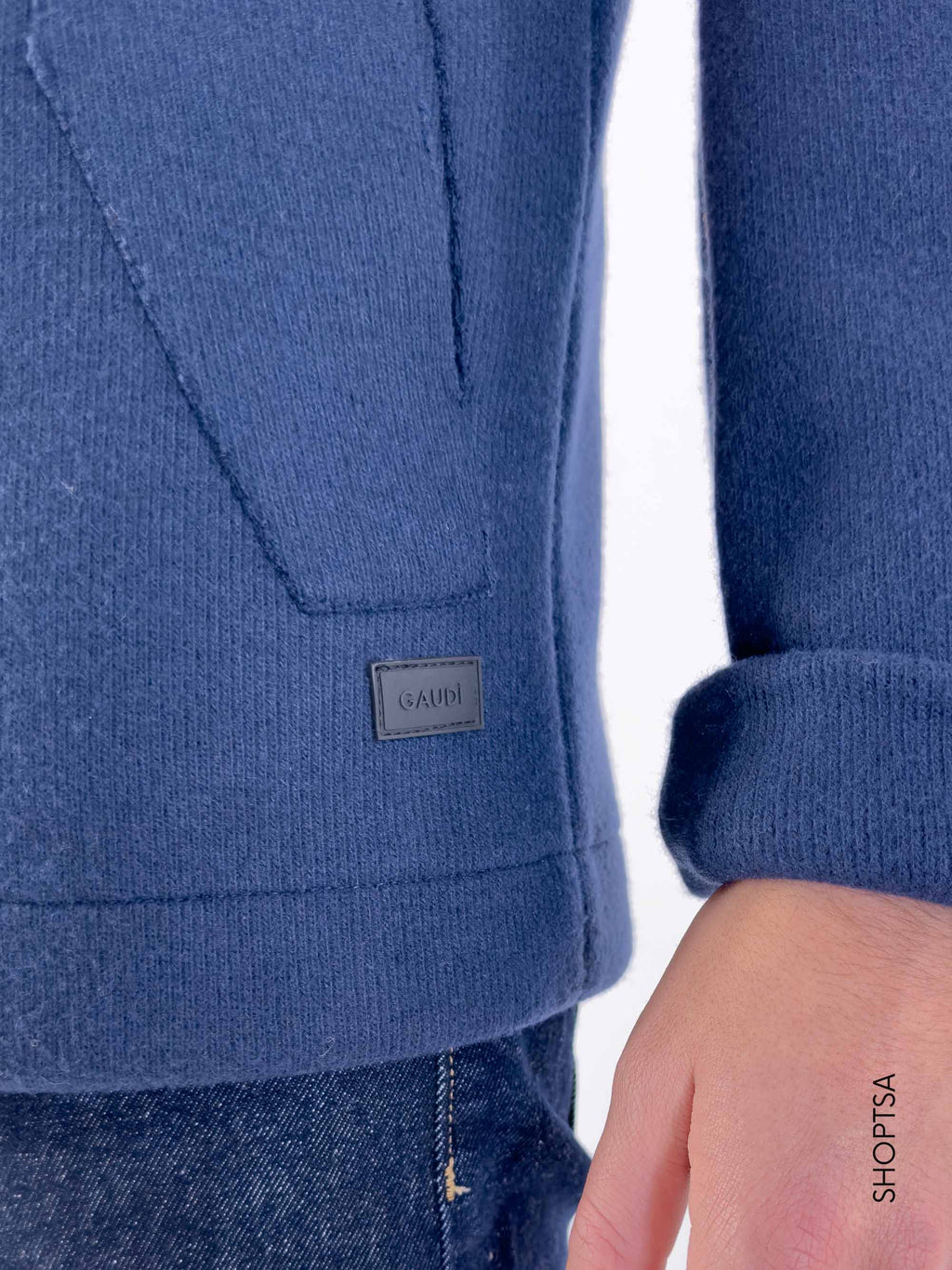 Cappotto Picot blu profondo GU35067 - GAUDì