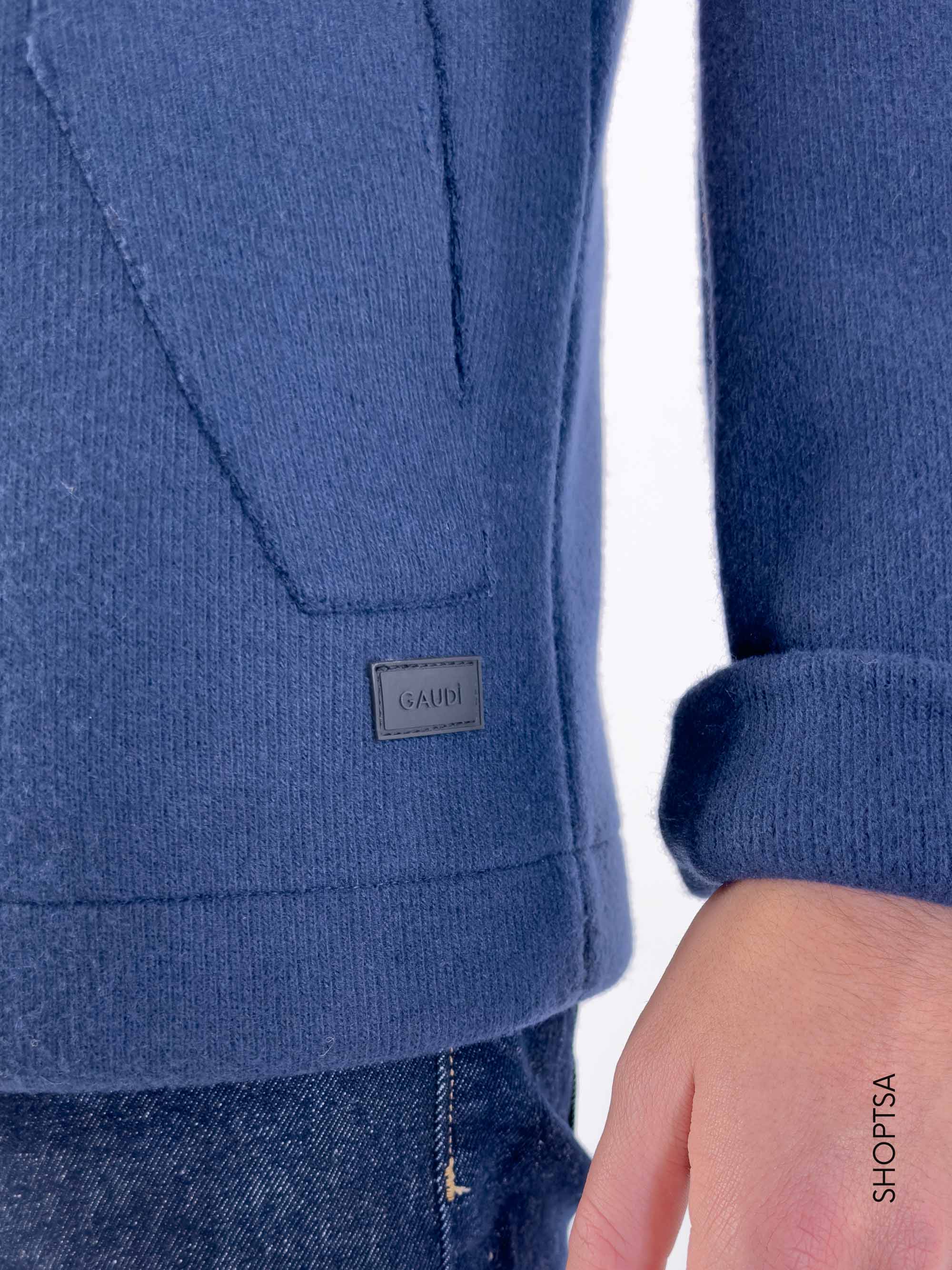 Deep blue Picot coat GU35067 - GAUDì