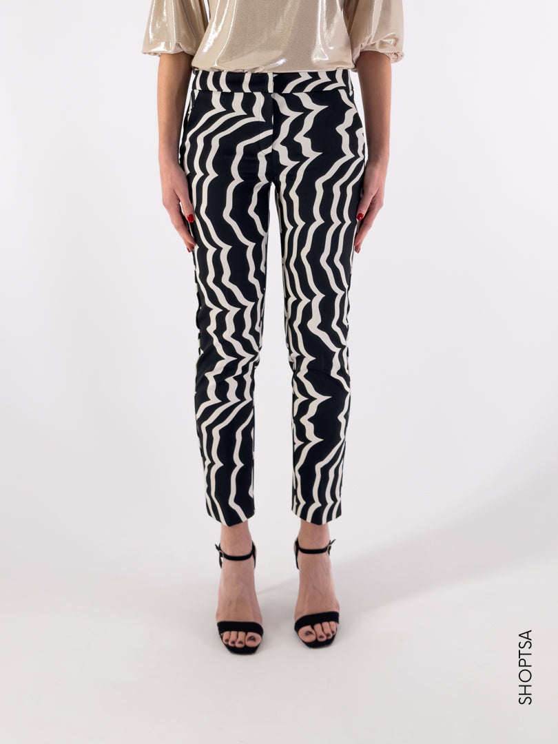 ILIADE stretch faille trousers - EMME Marella