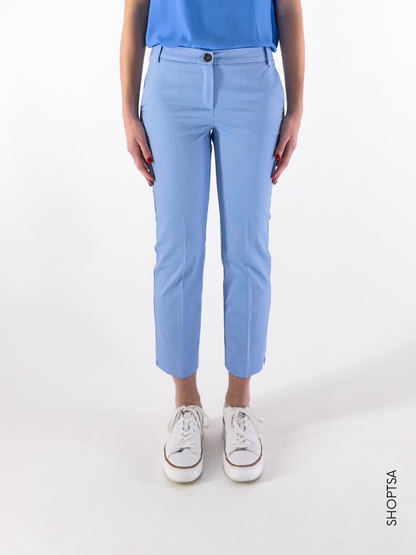 Pantalone cotone righe POMO - EMME Marella - Emme Marella - shopTSa