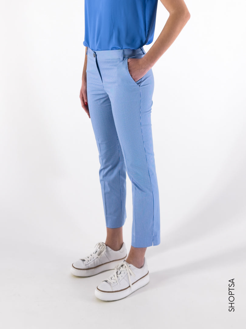 Pantalone cotone righe POMO - EMME Marella - Emme Marella - shopTSa