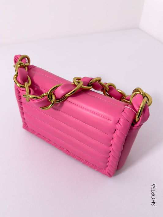 Borsa a spalla catena oro Gelso