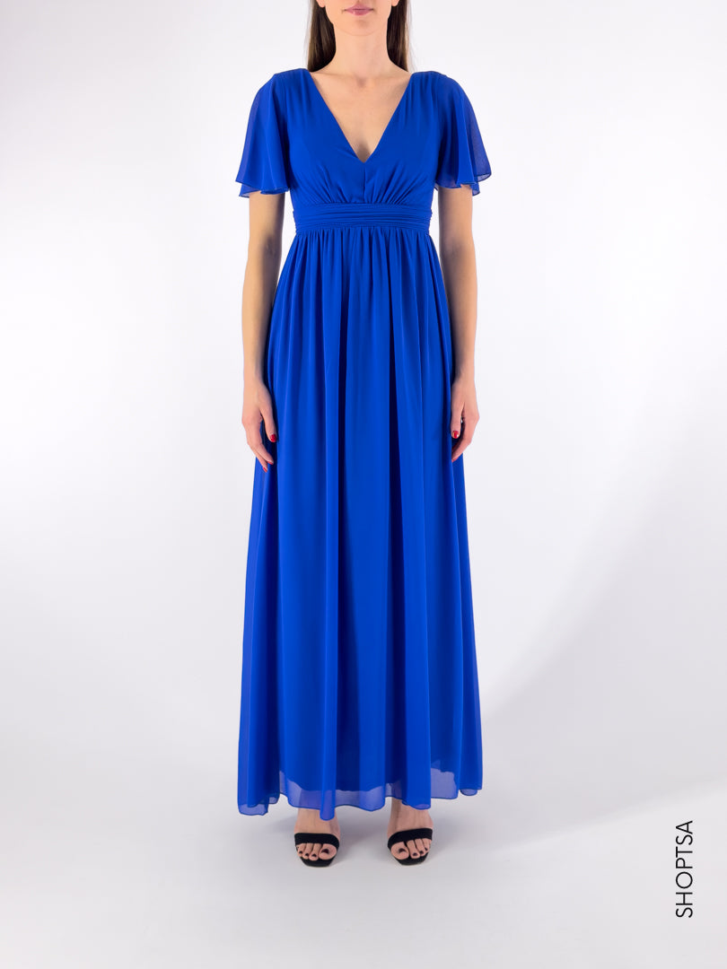 Long blue dress