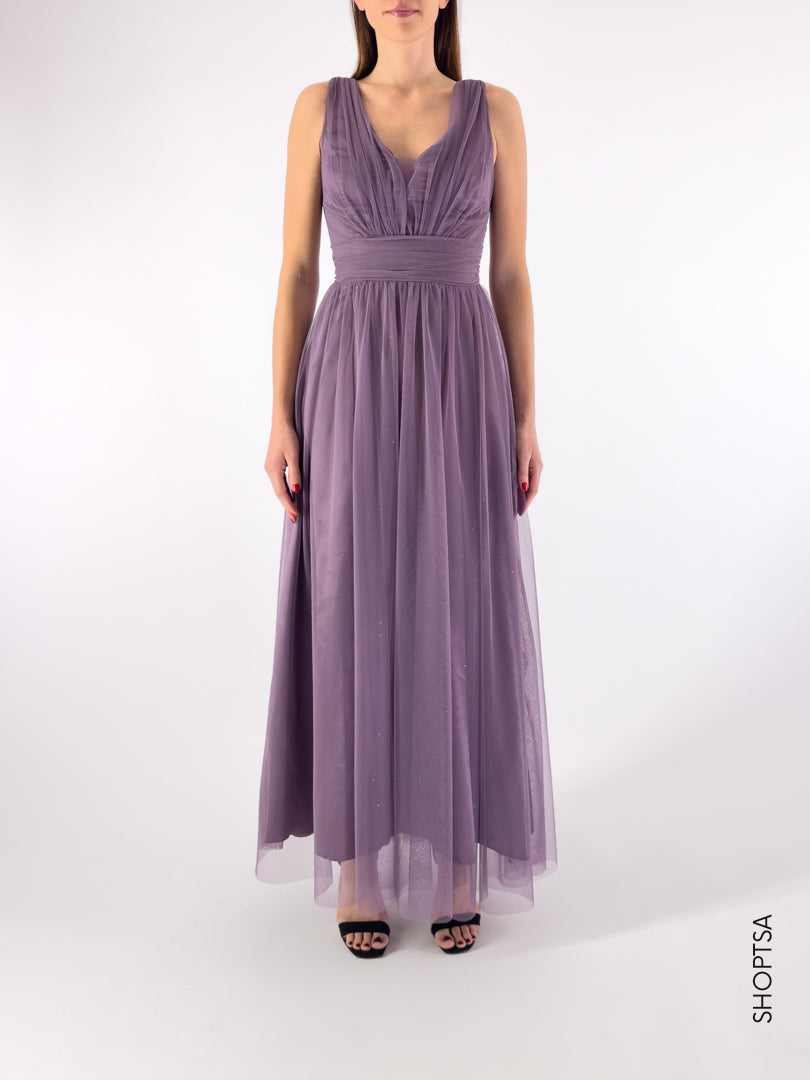 Abito elegante tulle glitter - Gams's - shopTSa