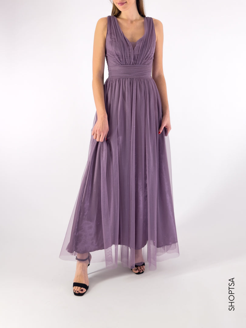 Abito elegante tulle glitter - Gams's - shopTSa