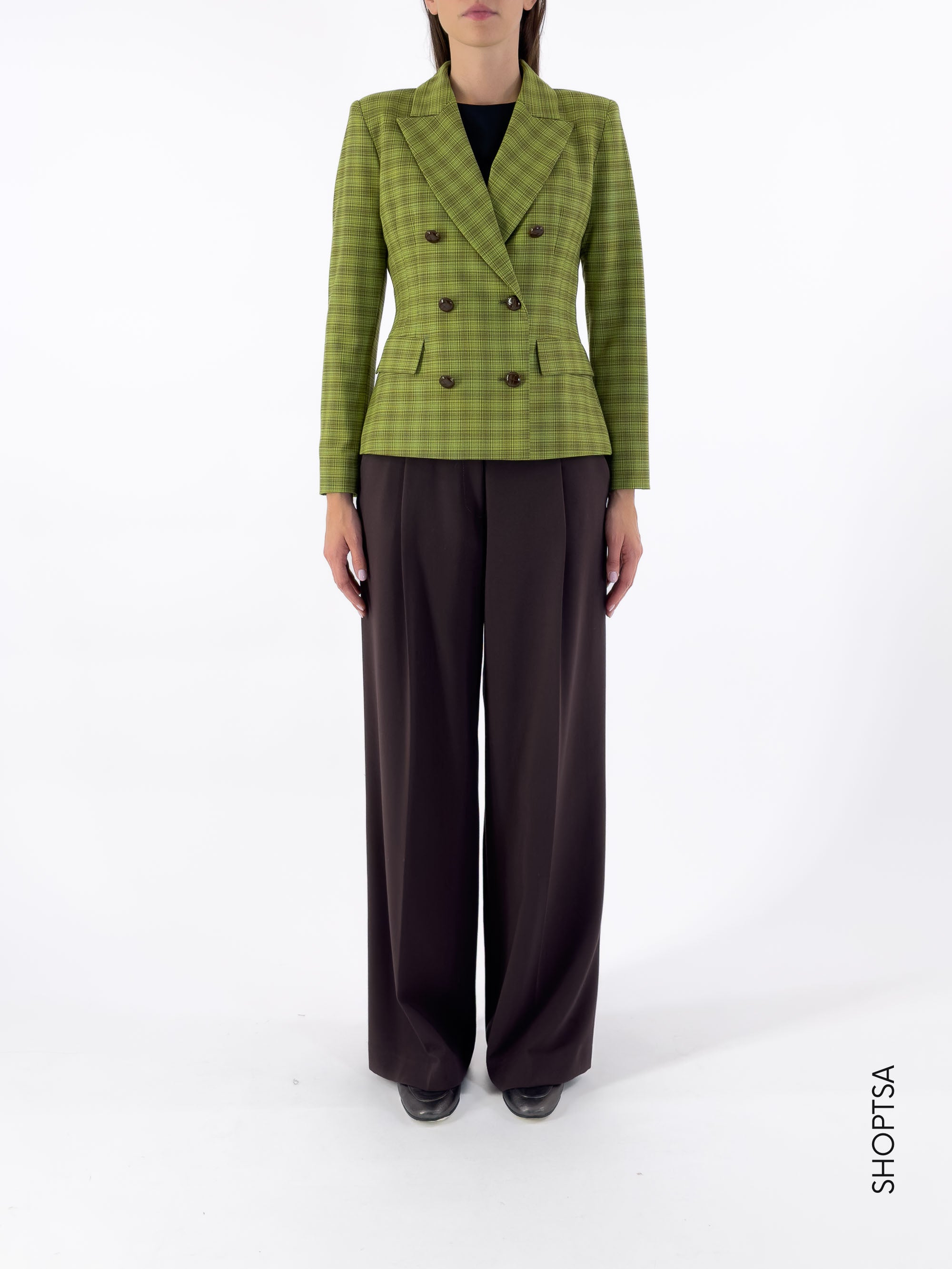 EXOTIC checked blazer - EMME Marella