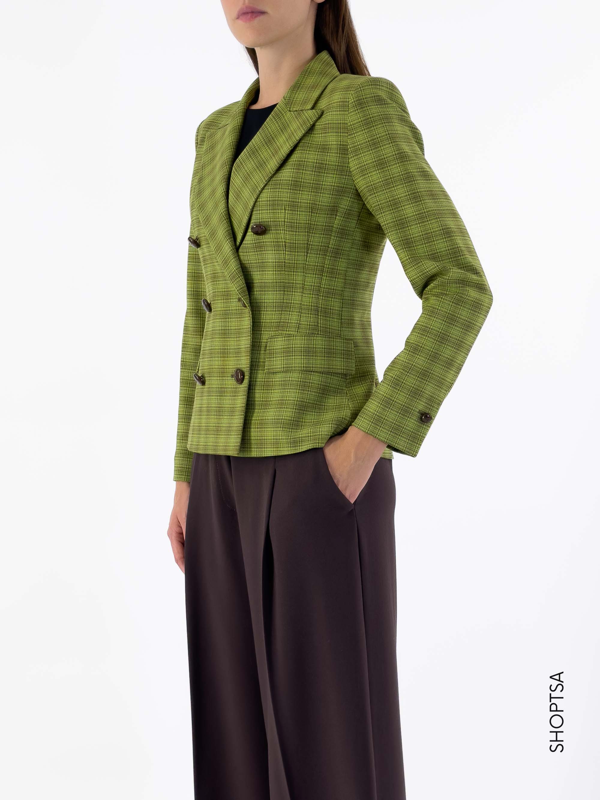 EXOTIC checked blazer - EMME Marella