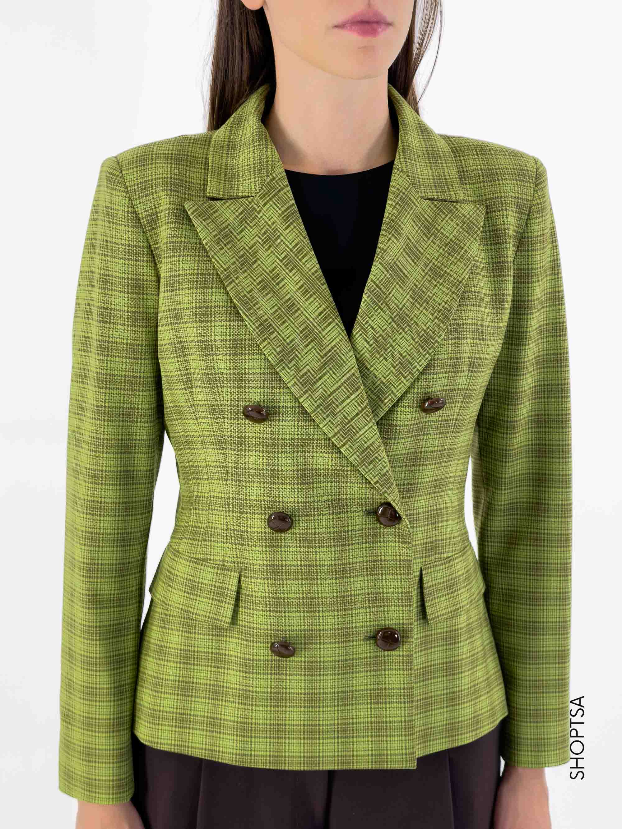EXOTIC checked blazer - EMME Marella