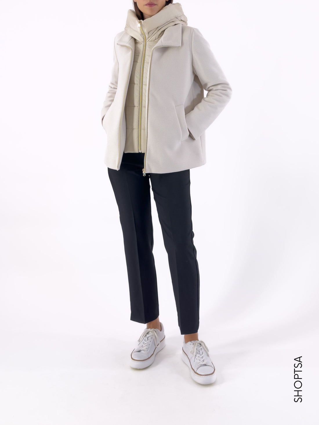 Cappotto corto imbottitura staccabile