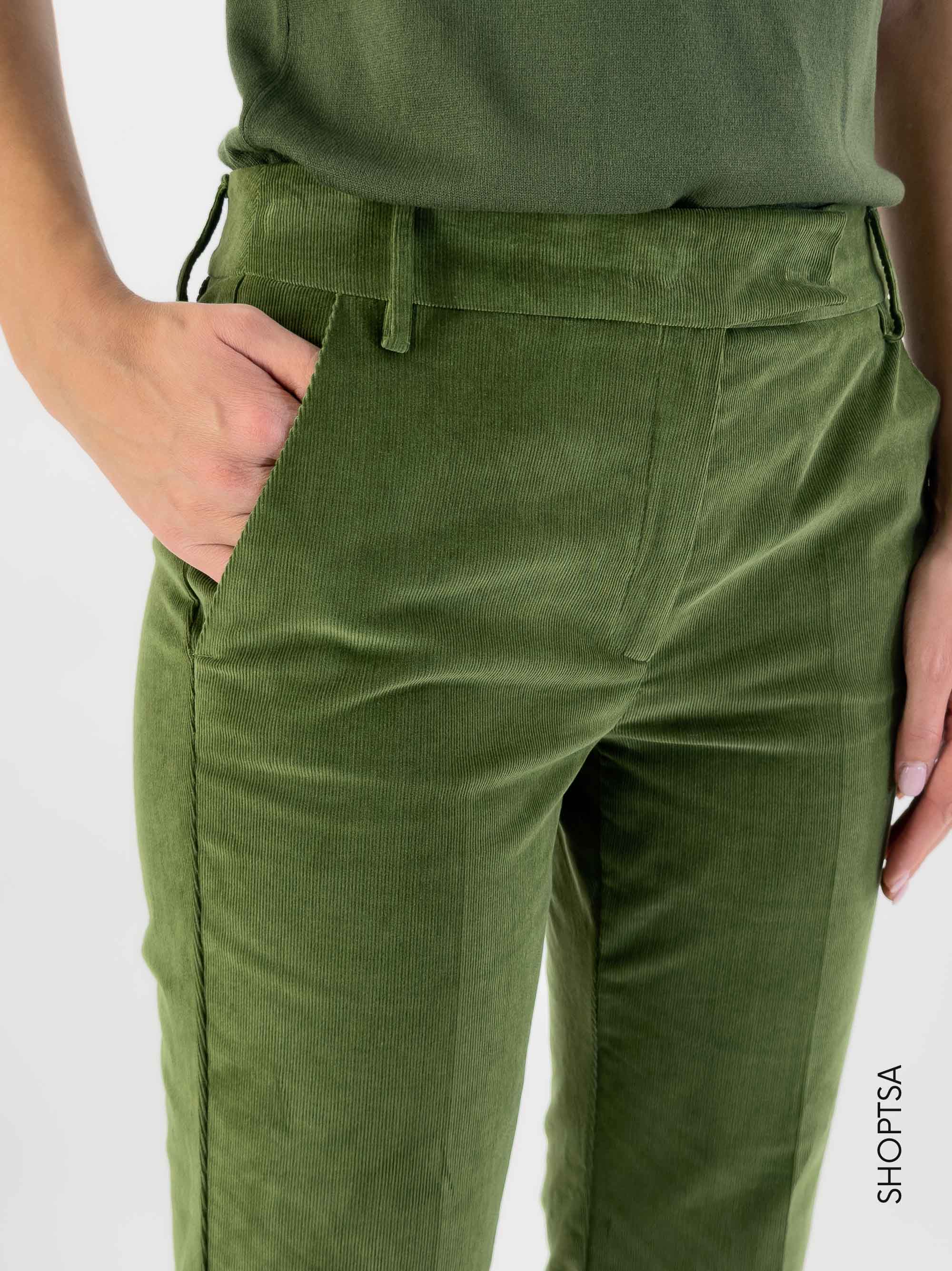 GHINEA striped velvet trousers - EMME Marella