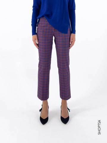 Checkered cigarette trousers - EMME Marella