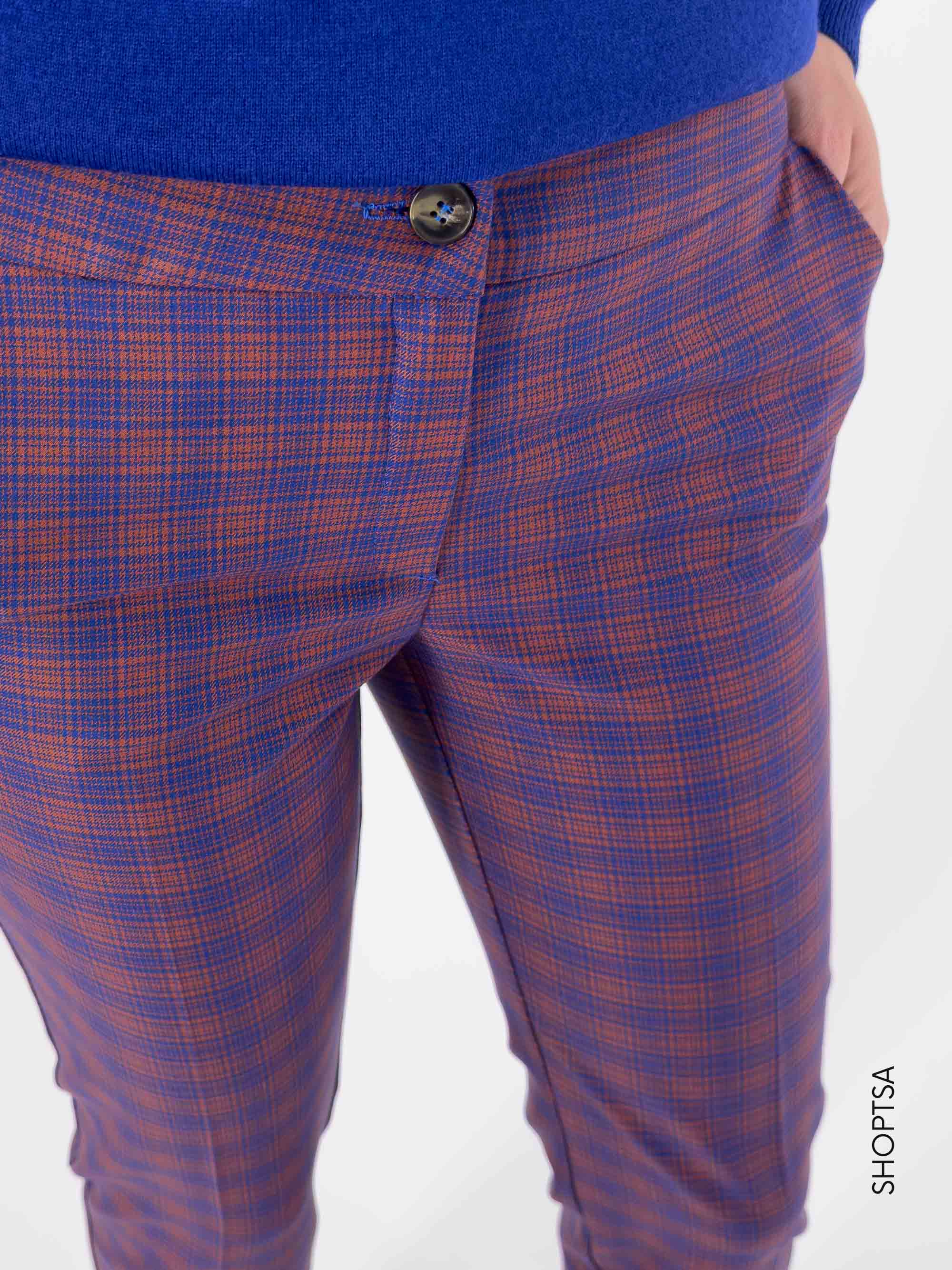 Checkered cigarette trousers - EMME Marella