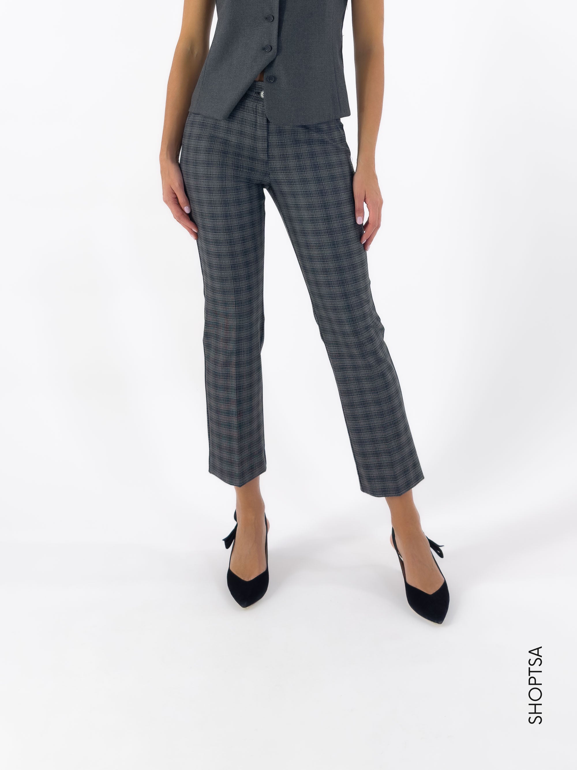 Checkered cigarette trousers - EMME Marella