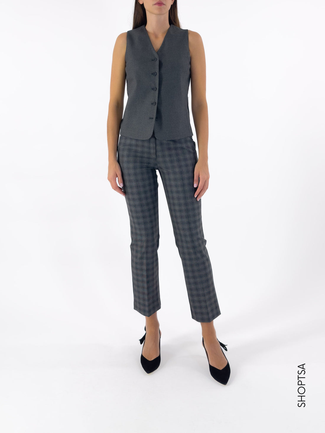 Checkered cigarette trousers - EMME Marella