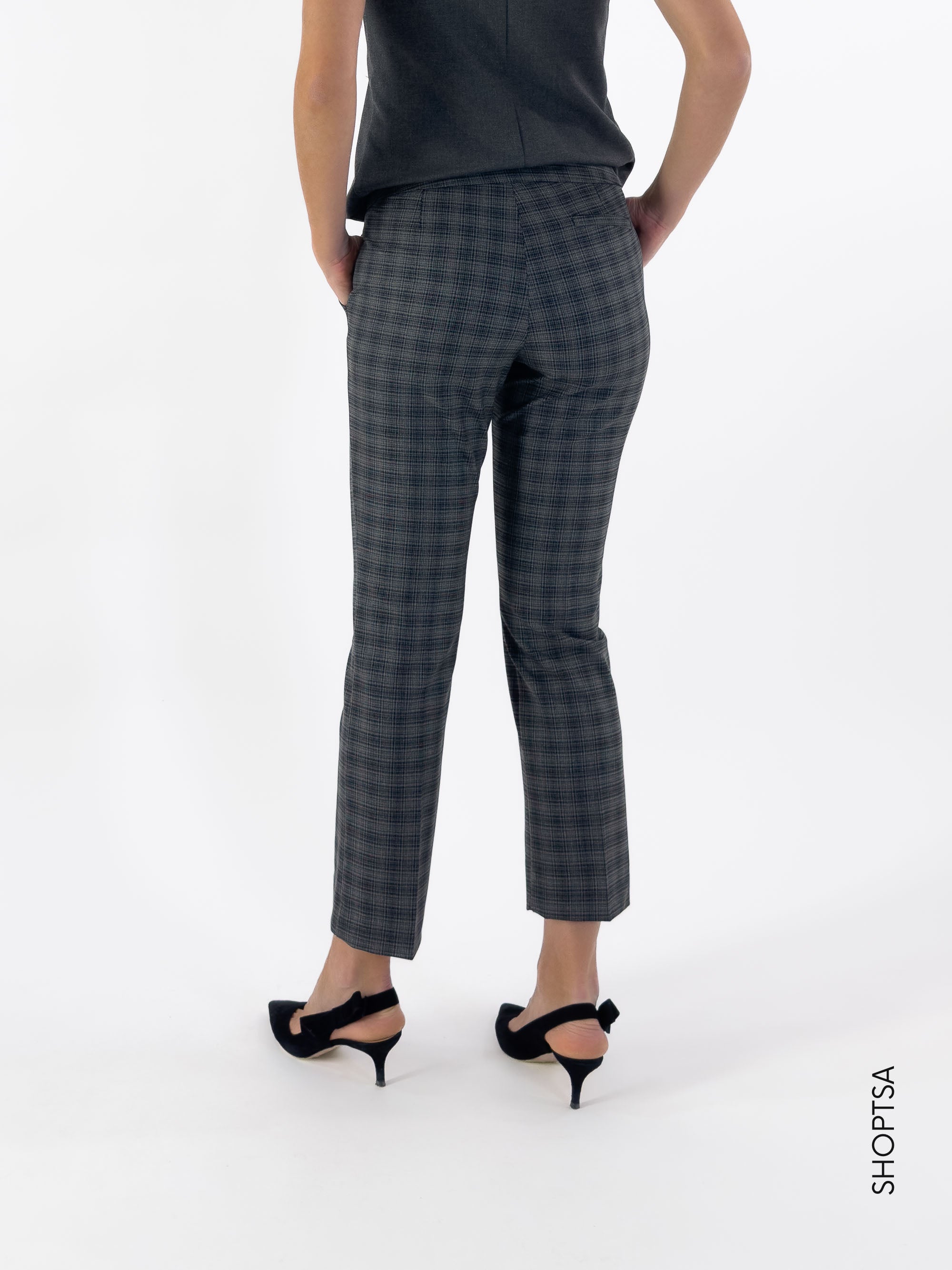 Checkered cigarette trousers - EMME Marella