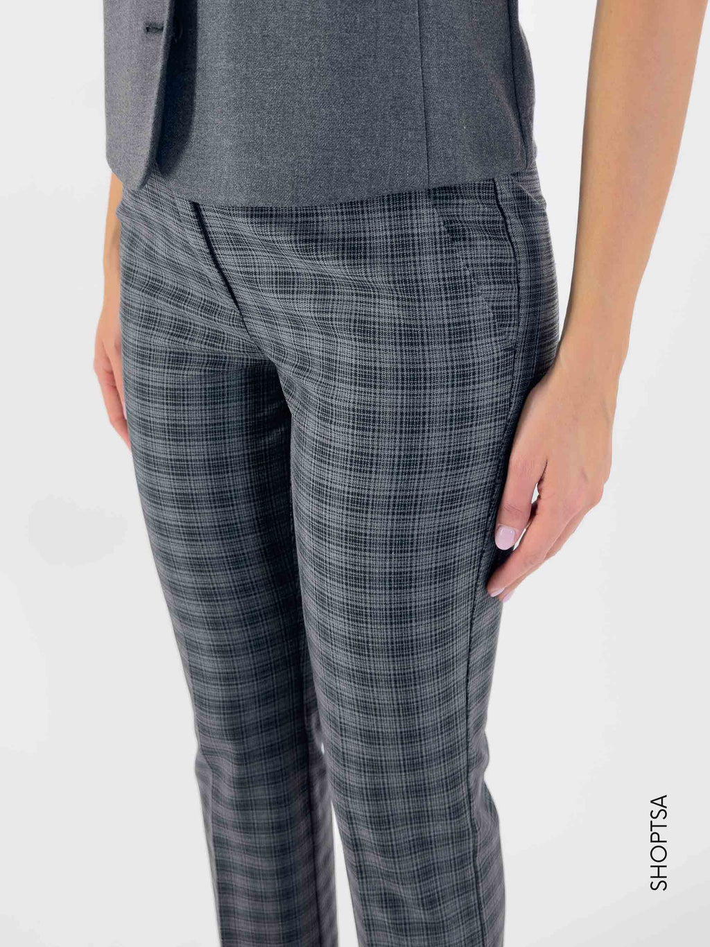 Pantalone quadretti sigaretta - EMME Marella