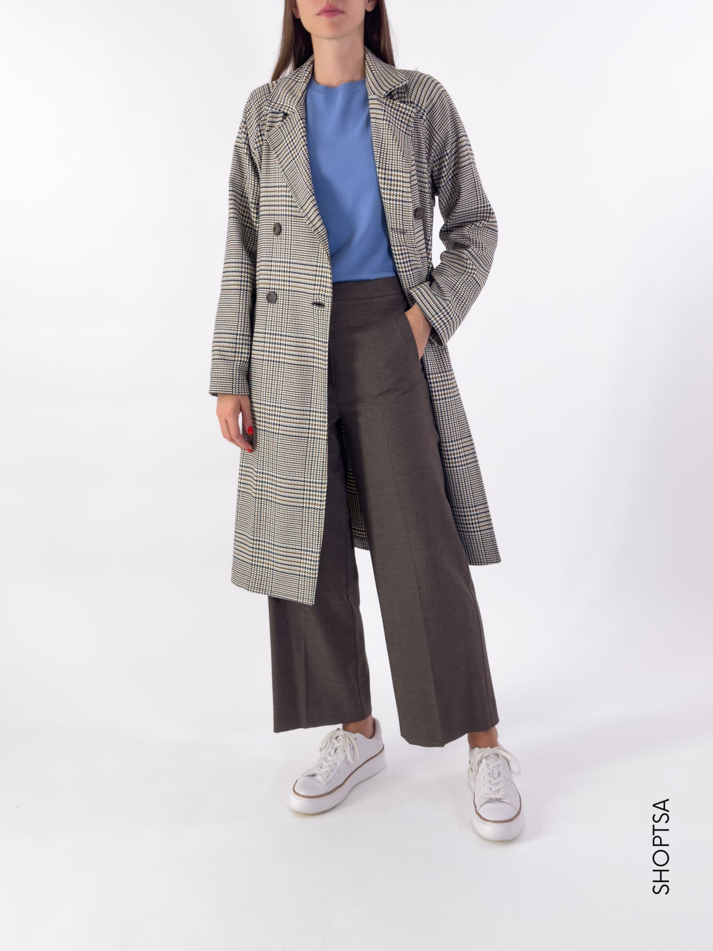 Flannel trousers with TITANO elastic - EMME Marella
