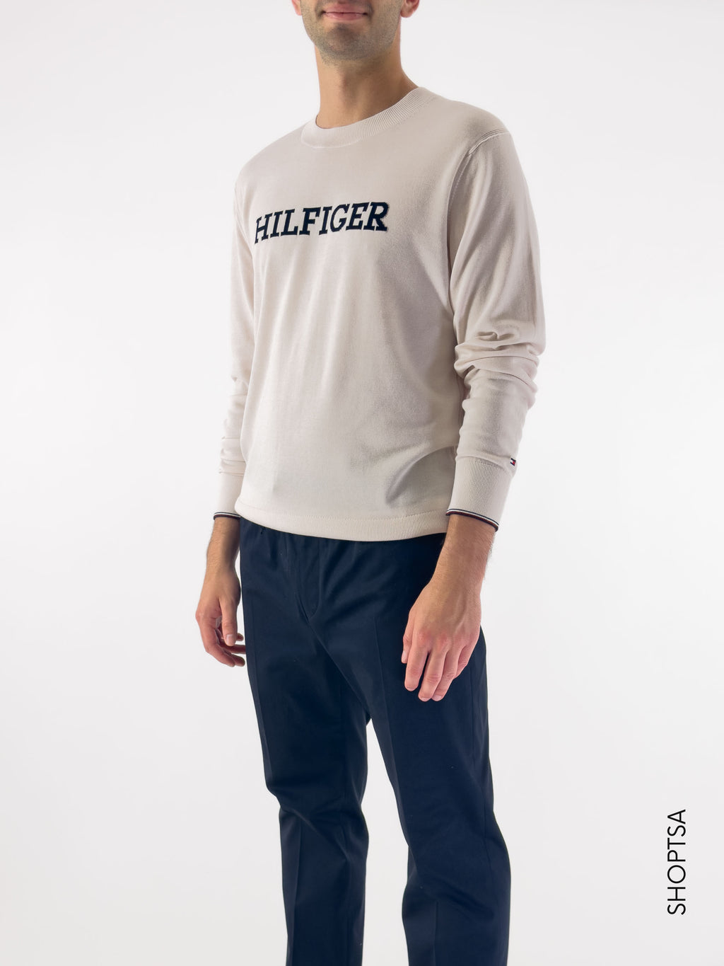 Relaxed fit monotype pullover - Tommy Hilfiger
