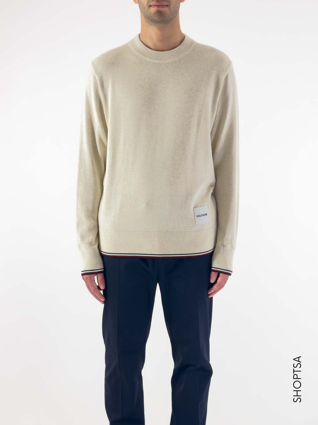 Pullover monotype misto seta - Tommy Hilfiger - Tommy Hilfiger - shopTSa