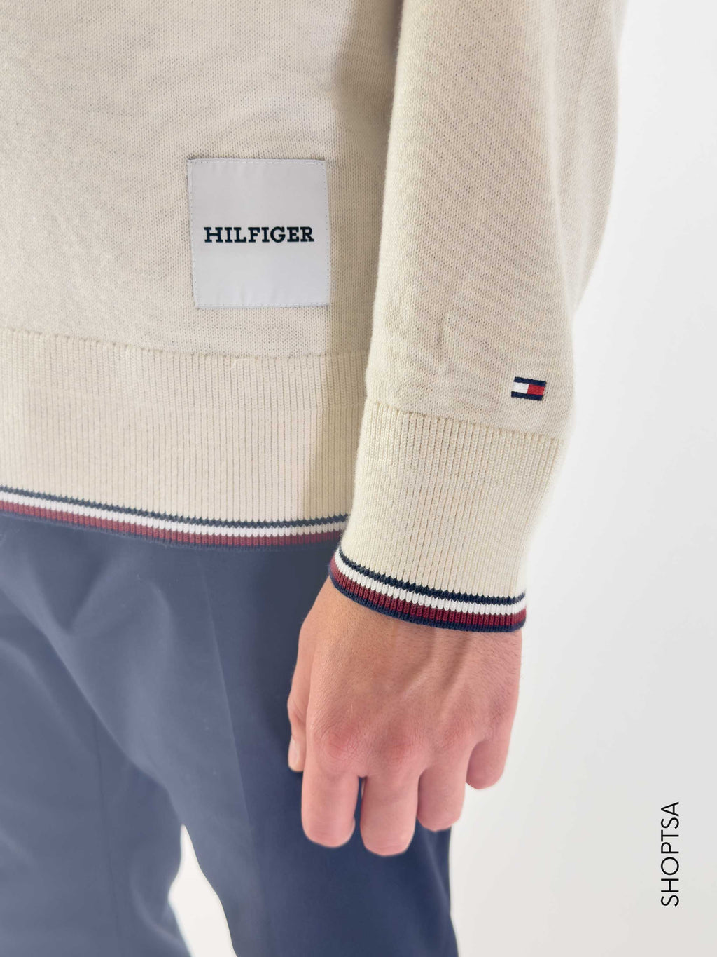 Pullover monotype misto seta - Tommy Hilfiger - Tommy Hilfiger - shopTSa