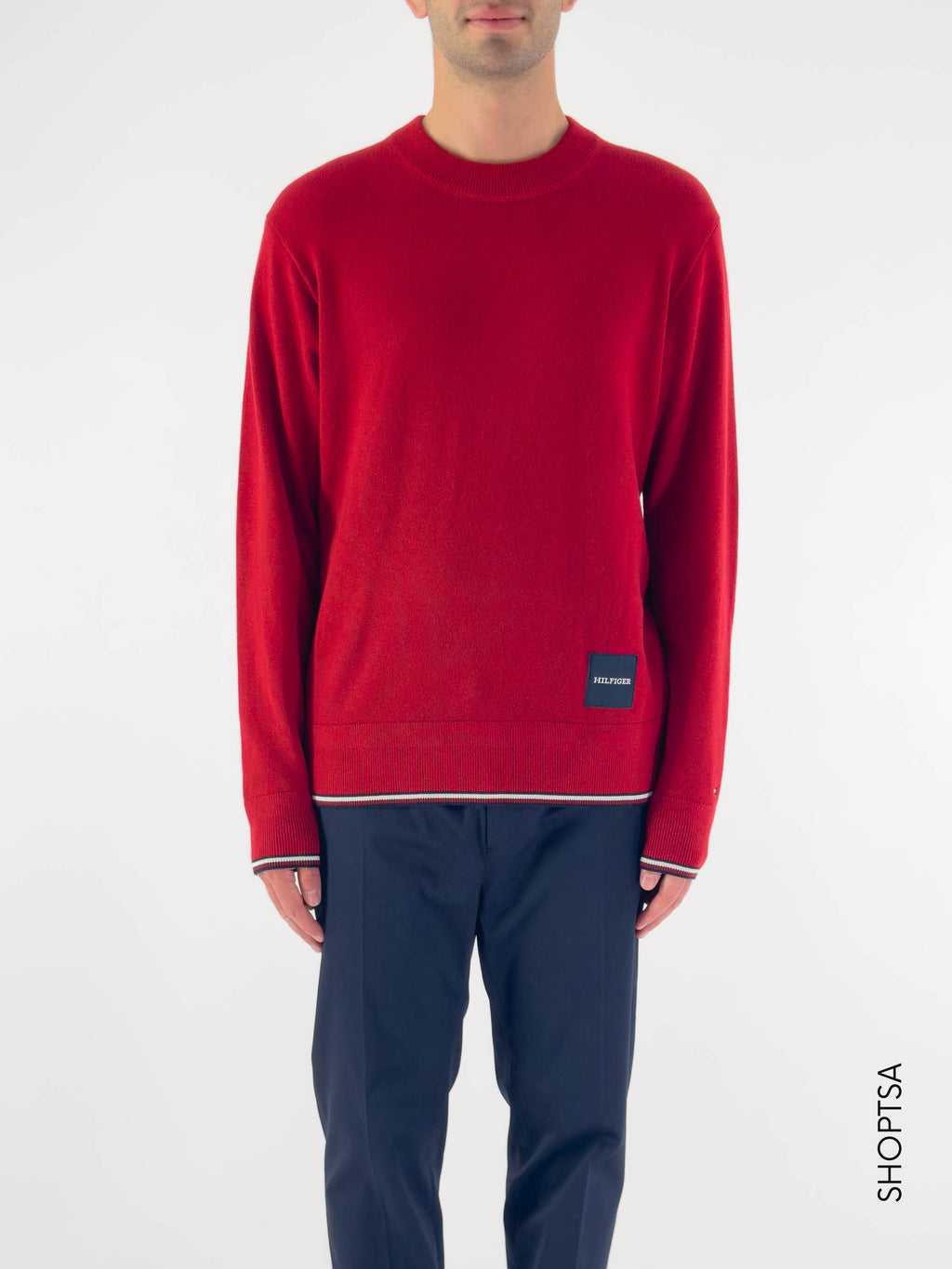 Pullover monotype misto seta - Tommy Hilfiger - Tommy Hilfiger - shopTSa