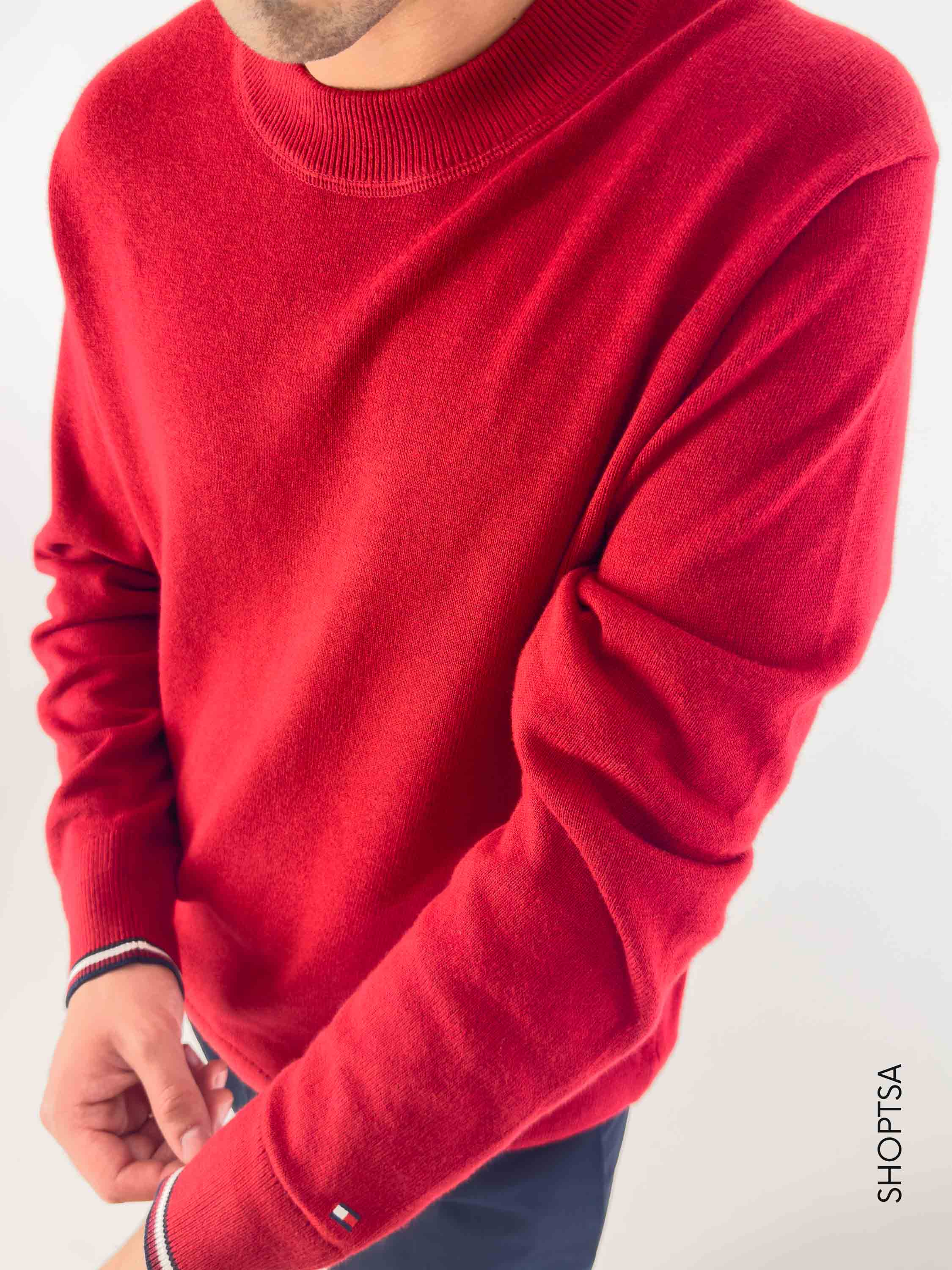 Pullover monotype misto seta - Tommy Hilfiger - Tommy Hilfiger - shopTSa