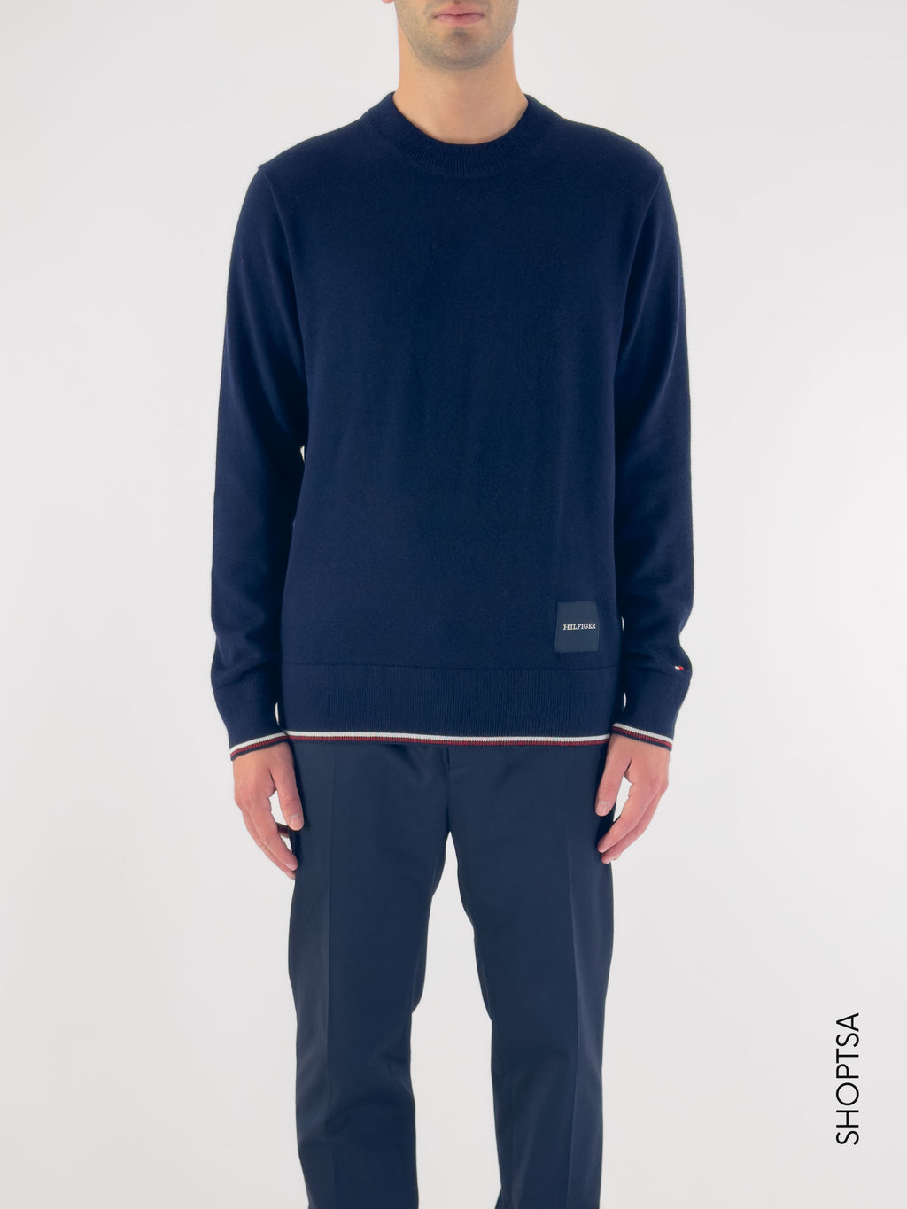 Pullover monotype misto seta - Tommy Hilfiger - Tommy Hilfiger - shopTSa