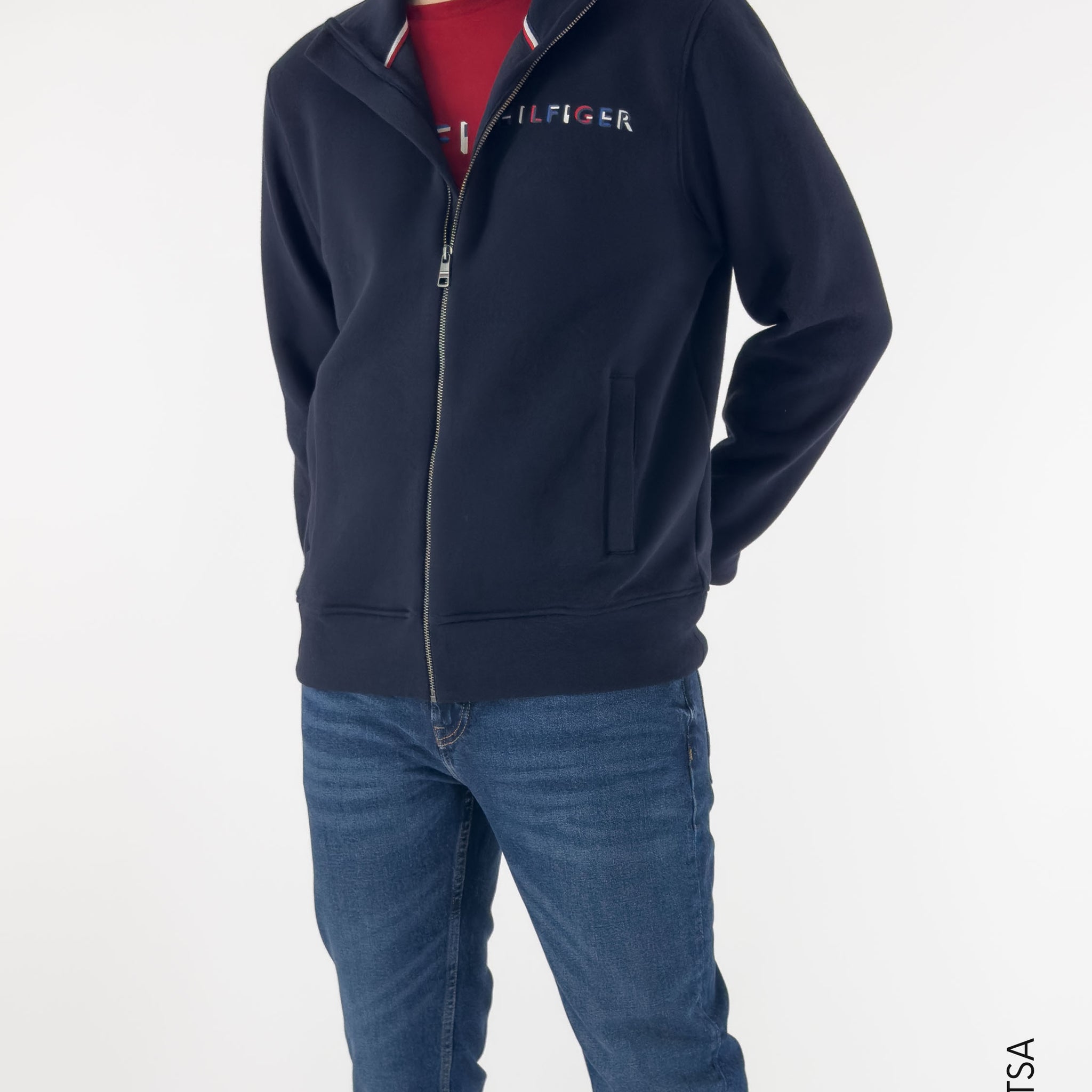 Felpa full zip logo colorato - Tommy Hilfiger
