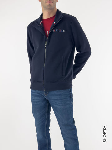 Felpa full zip logo colorato - Tommy Hilfiger