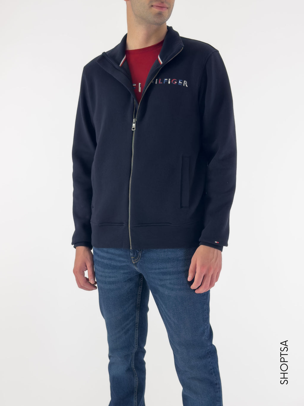 Colorful logo full zip sweatshirt - Tommy Hilfiger