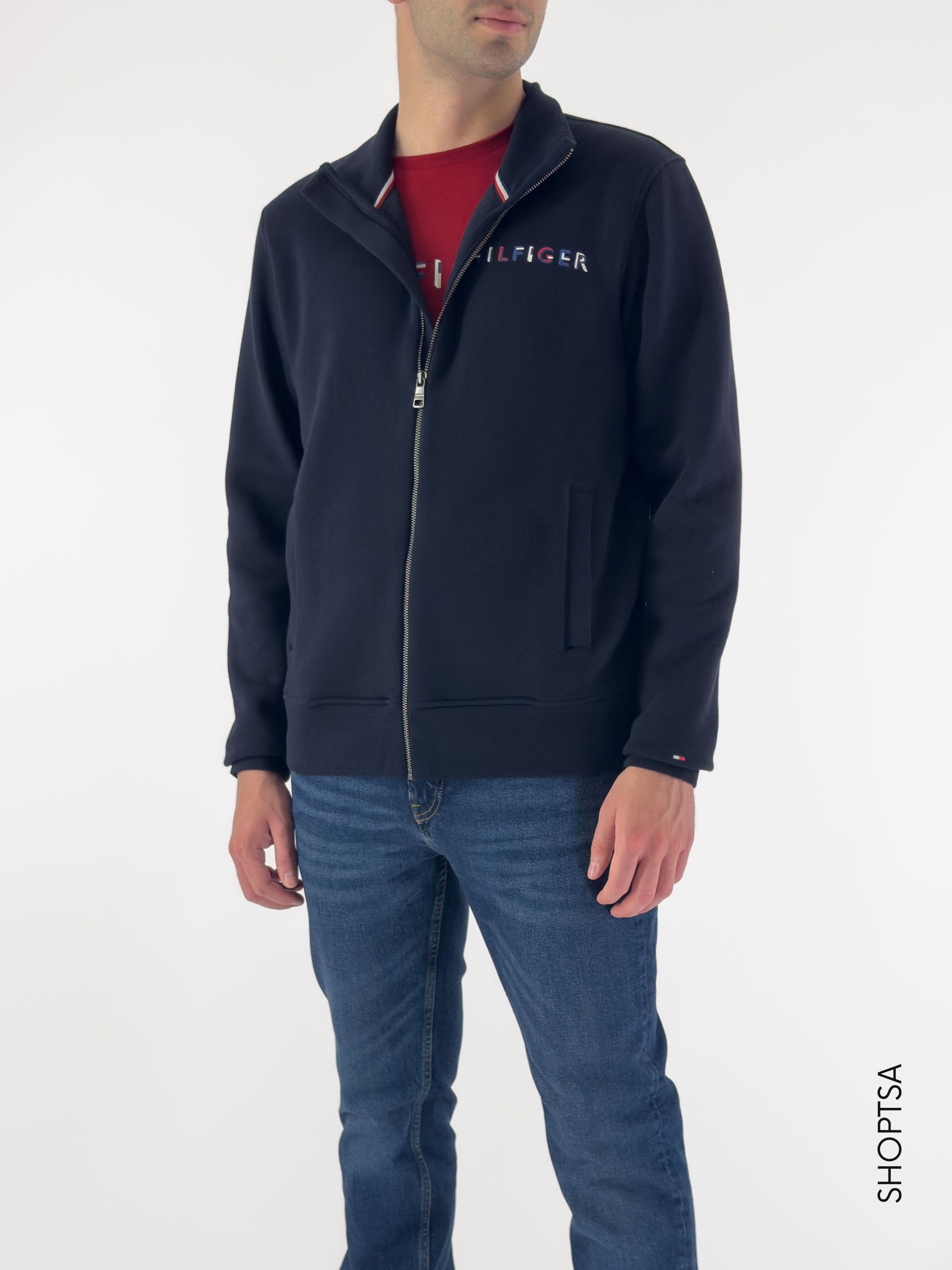 Colorful logo full zip sweatshirt - Tommy Hilfiger