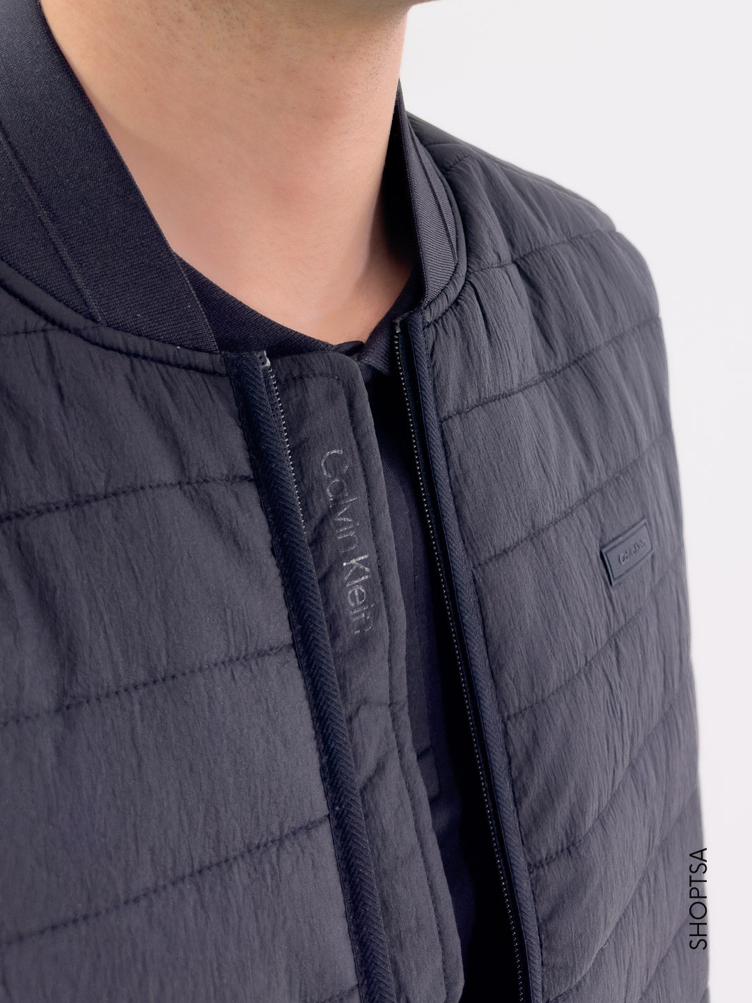 Gilet trapuntato con logo