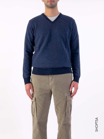 V-neck wool sweater - BLAME