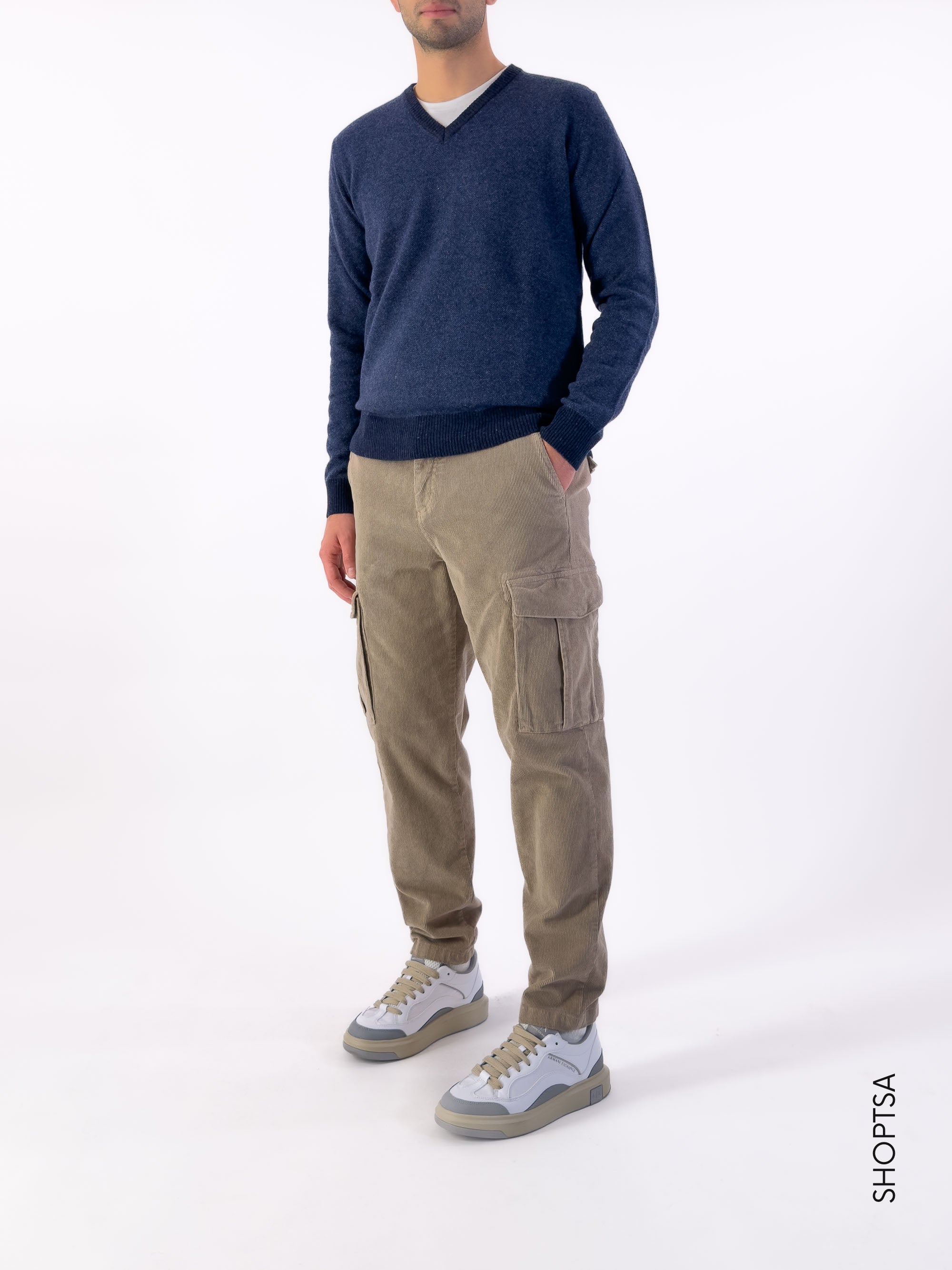 Maglione scollatura V in lana - BLAME