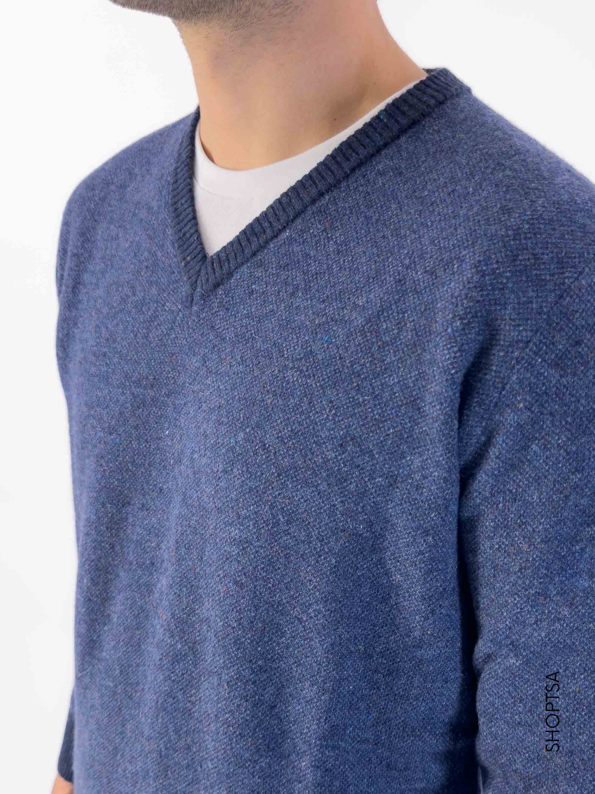 Maglione scollatura V in lana - BLAME