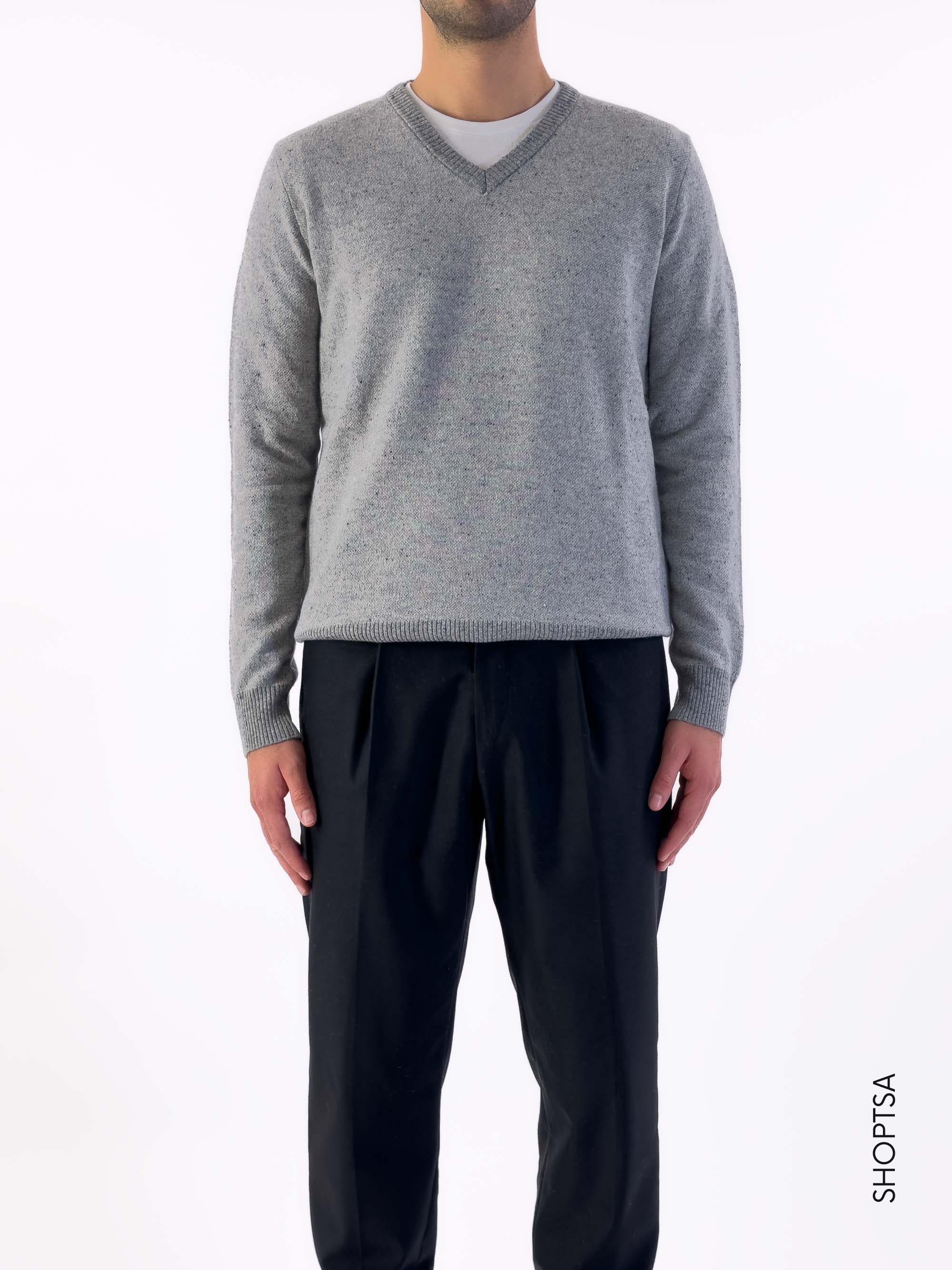 Maglione scollatura V in lana - BLAME