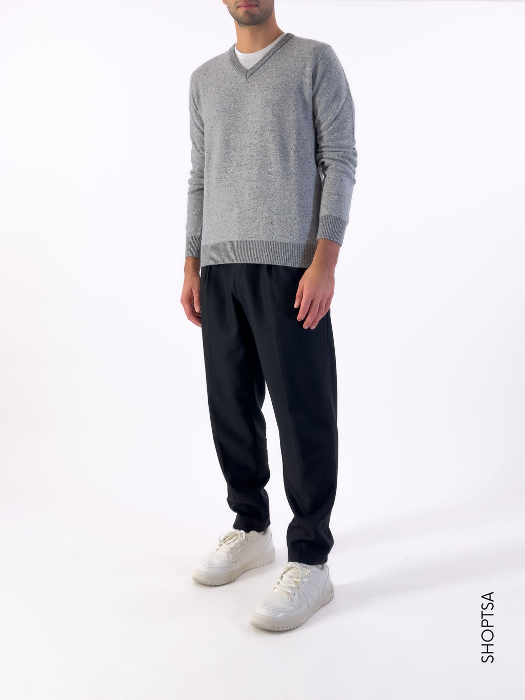 Maglione scollatura V in lana - BLAME