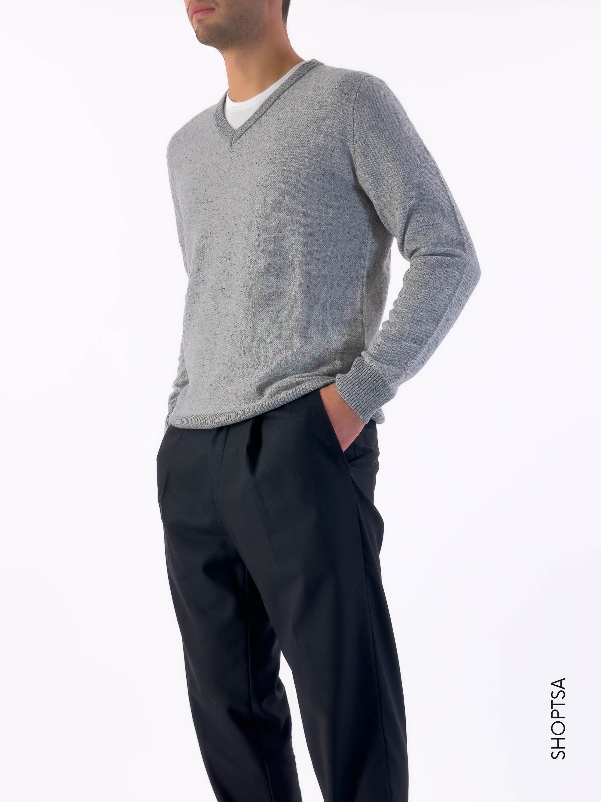 Maglione scollatura V in lana - BLAME