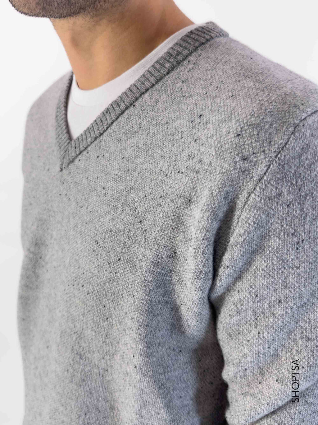 Maglione scollatura V in lana - BLAME