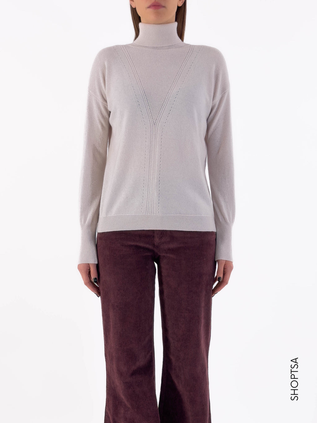 Premium wool and cashmere turtleneck