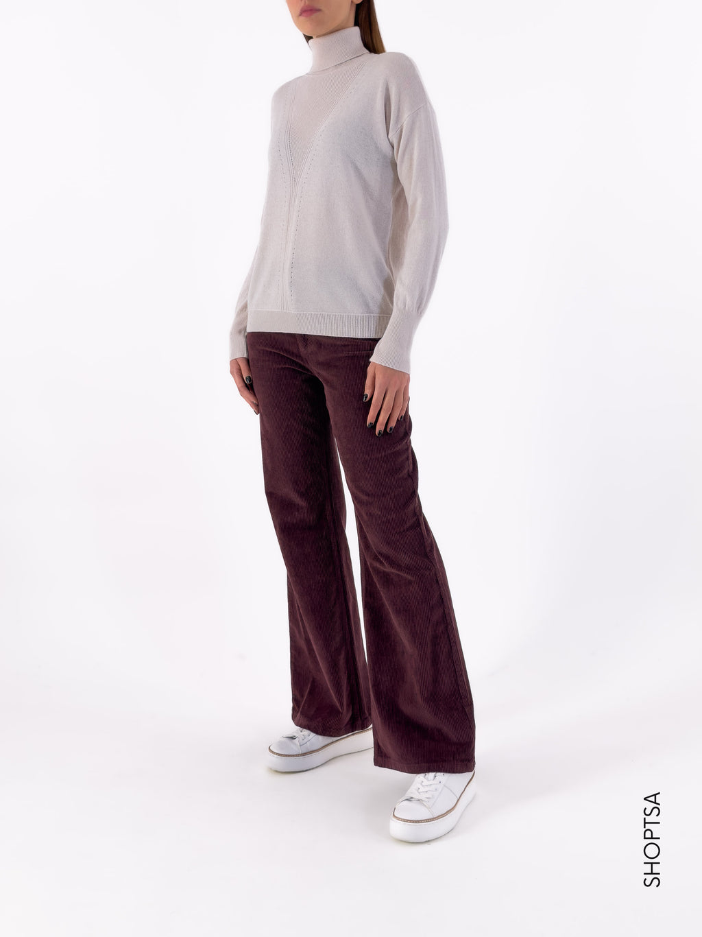 Premium wool and cashmere turtleneck