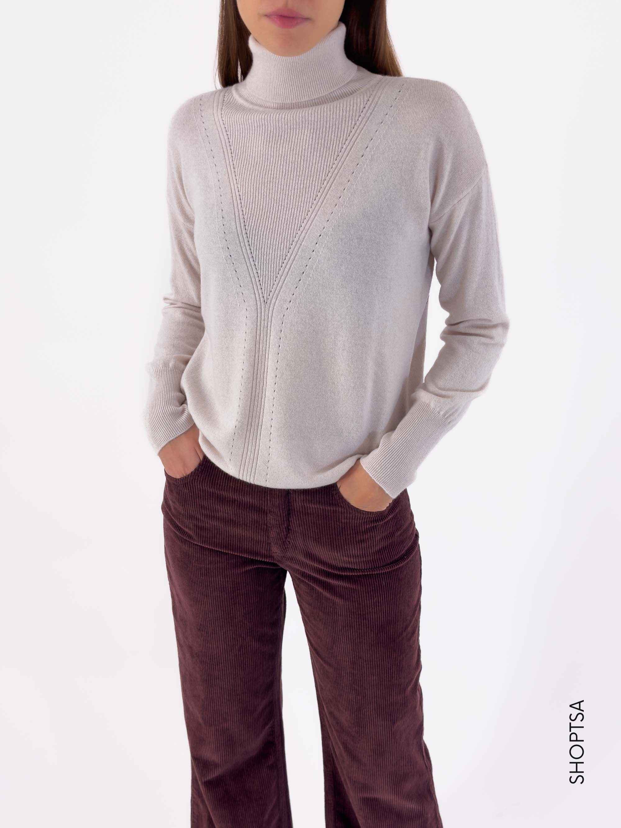 Premium wool and cashmere turtleneck