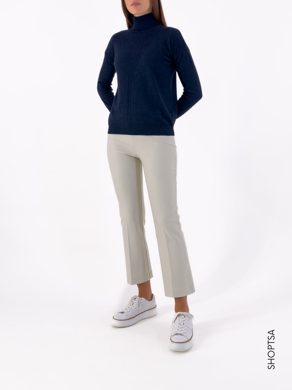 Premium wool and cashmere turtleneck
