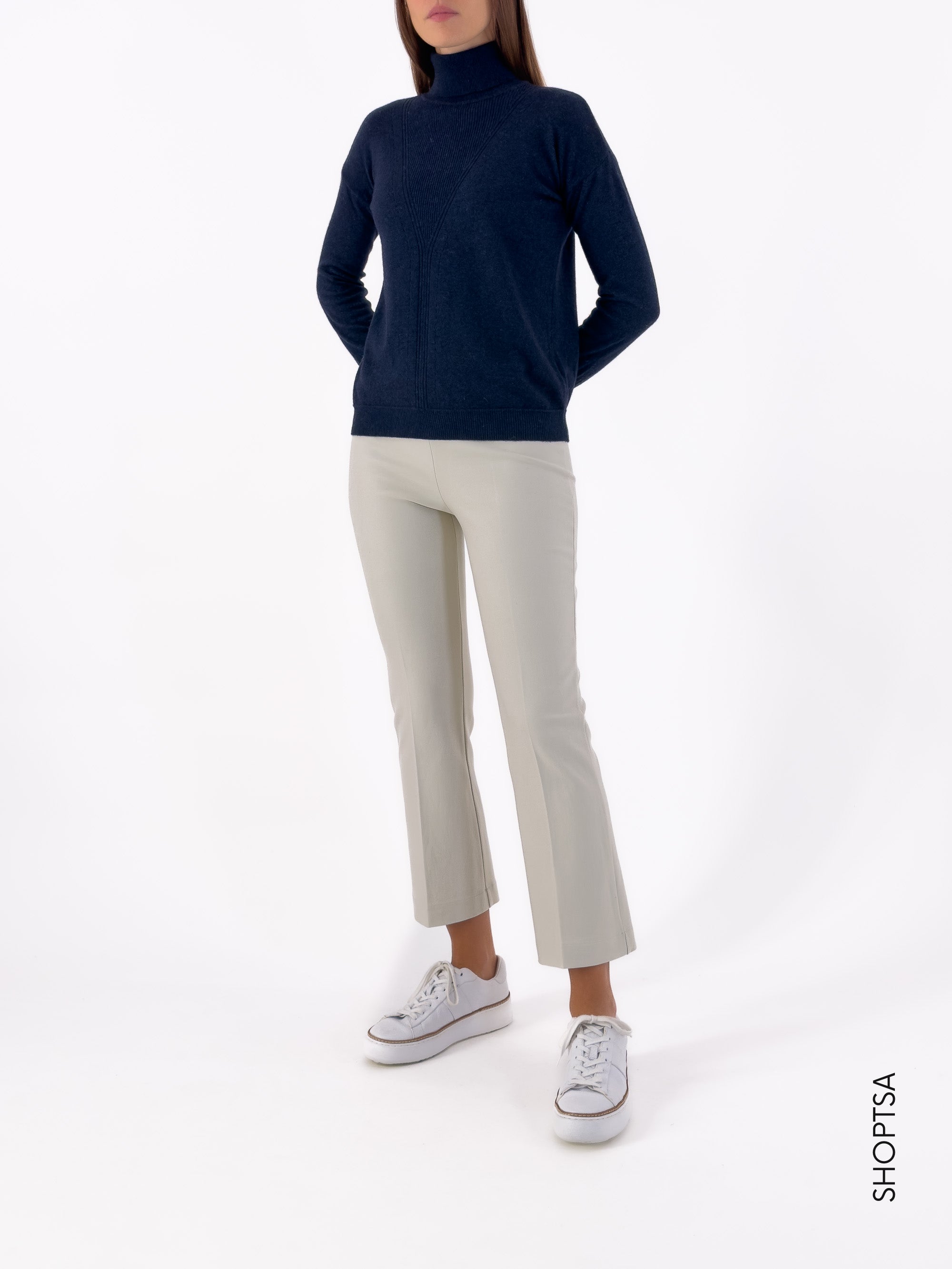 Premium wool and cashmere turtleneck