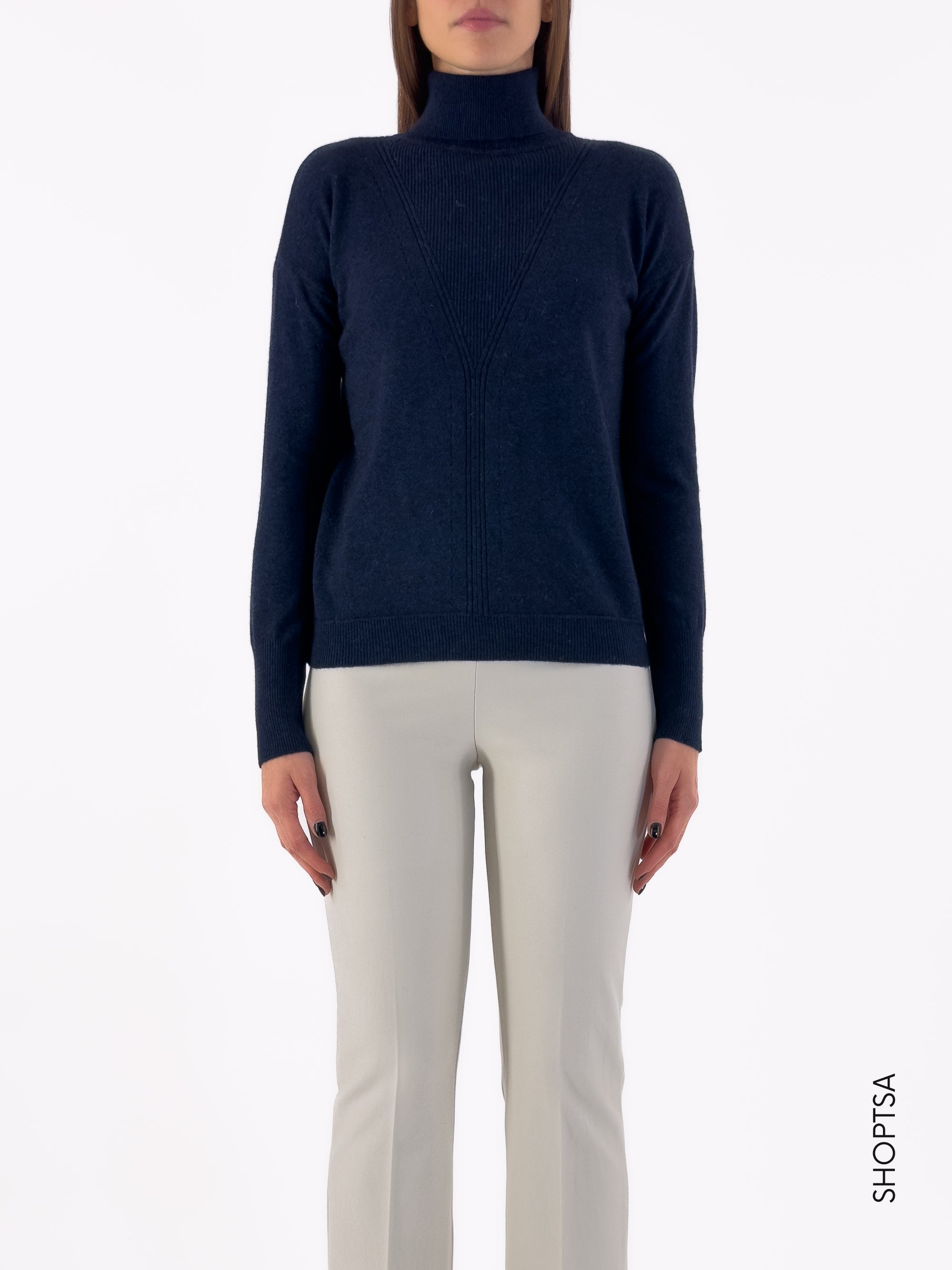 Premium wool and cashmere turtleneck