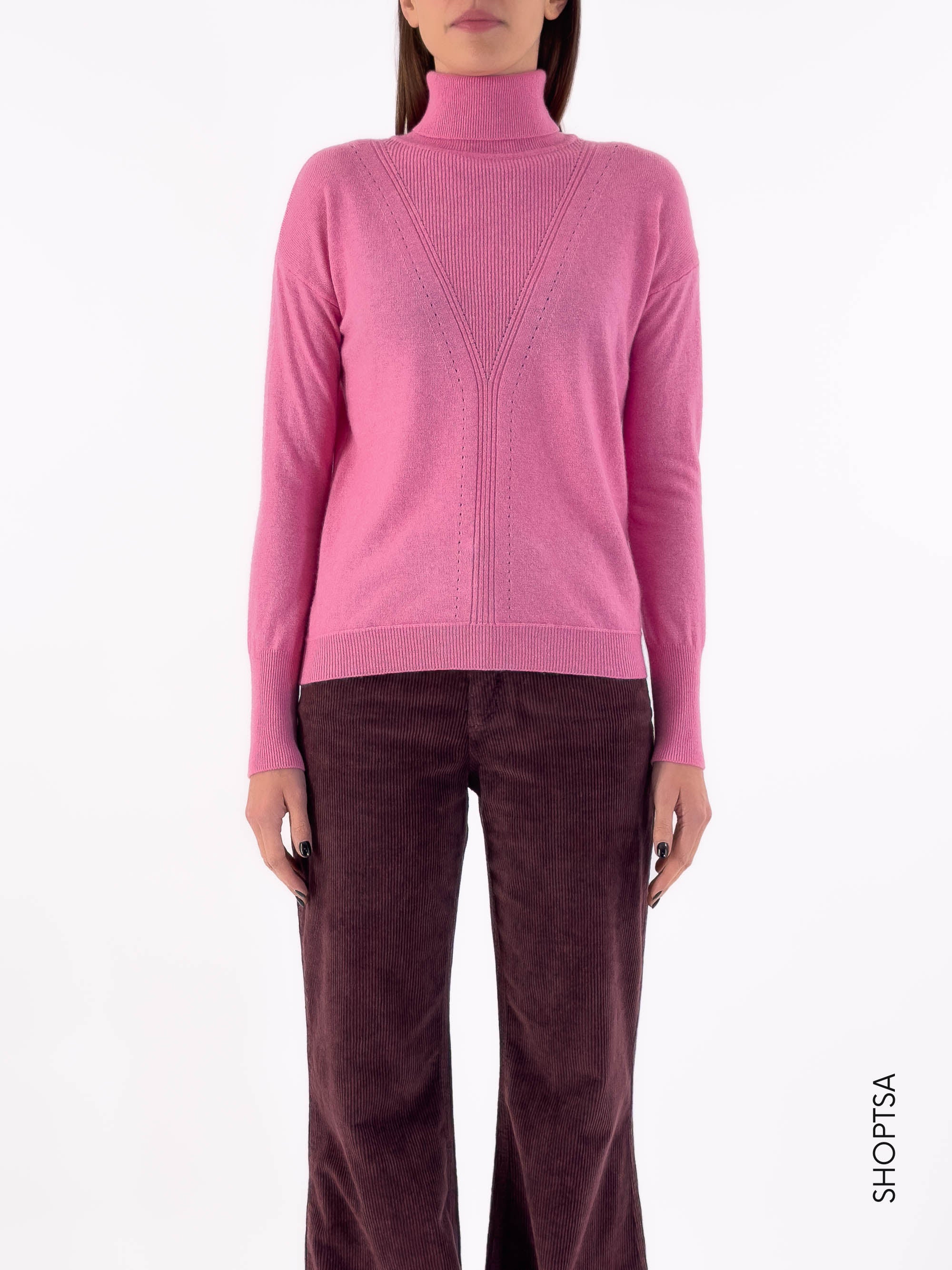 Premium wool and cashmere turtleneck