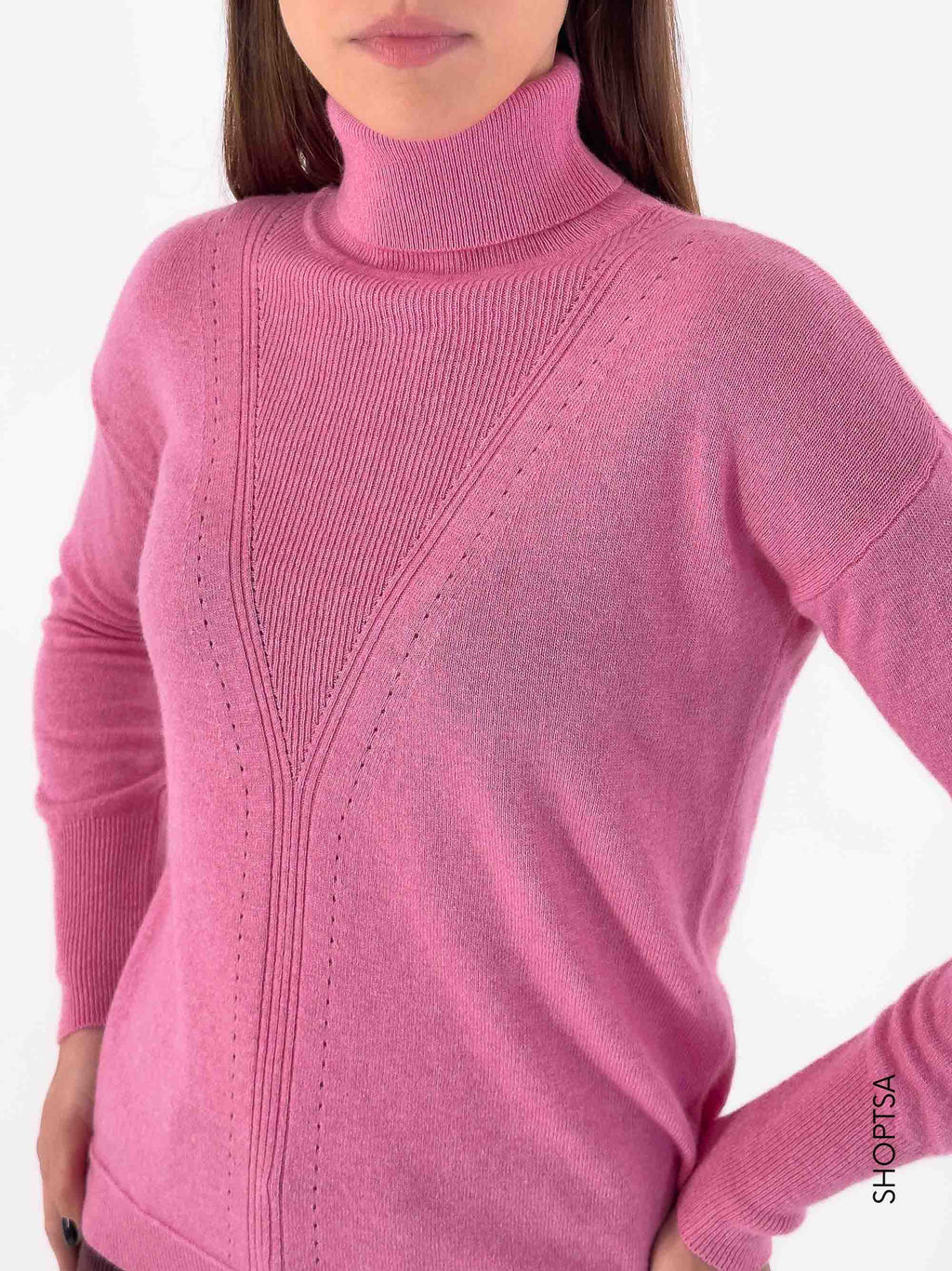 Premium wool and cashmere turtleneck