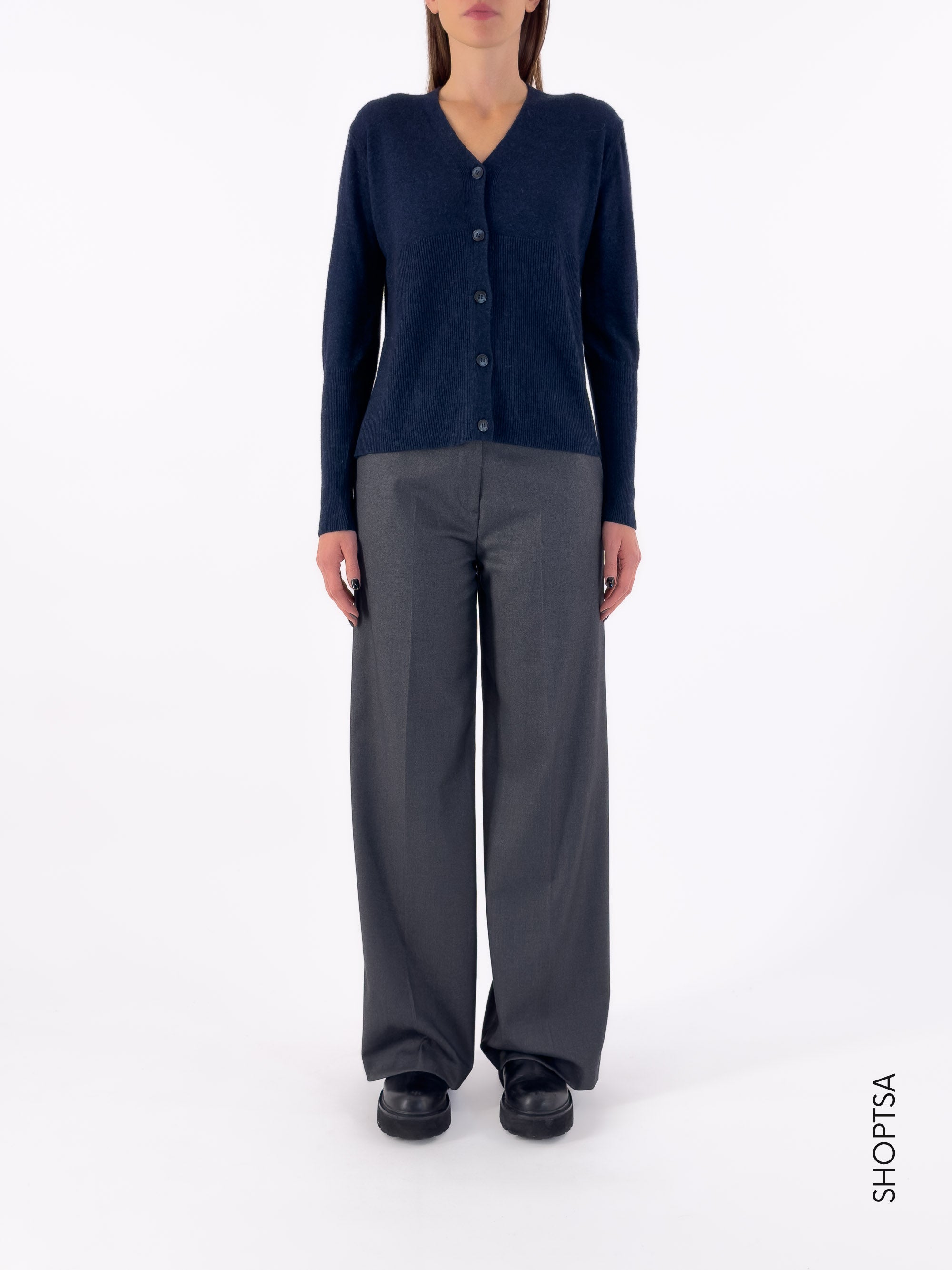 Premium wool and cashmere cardigan