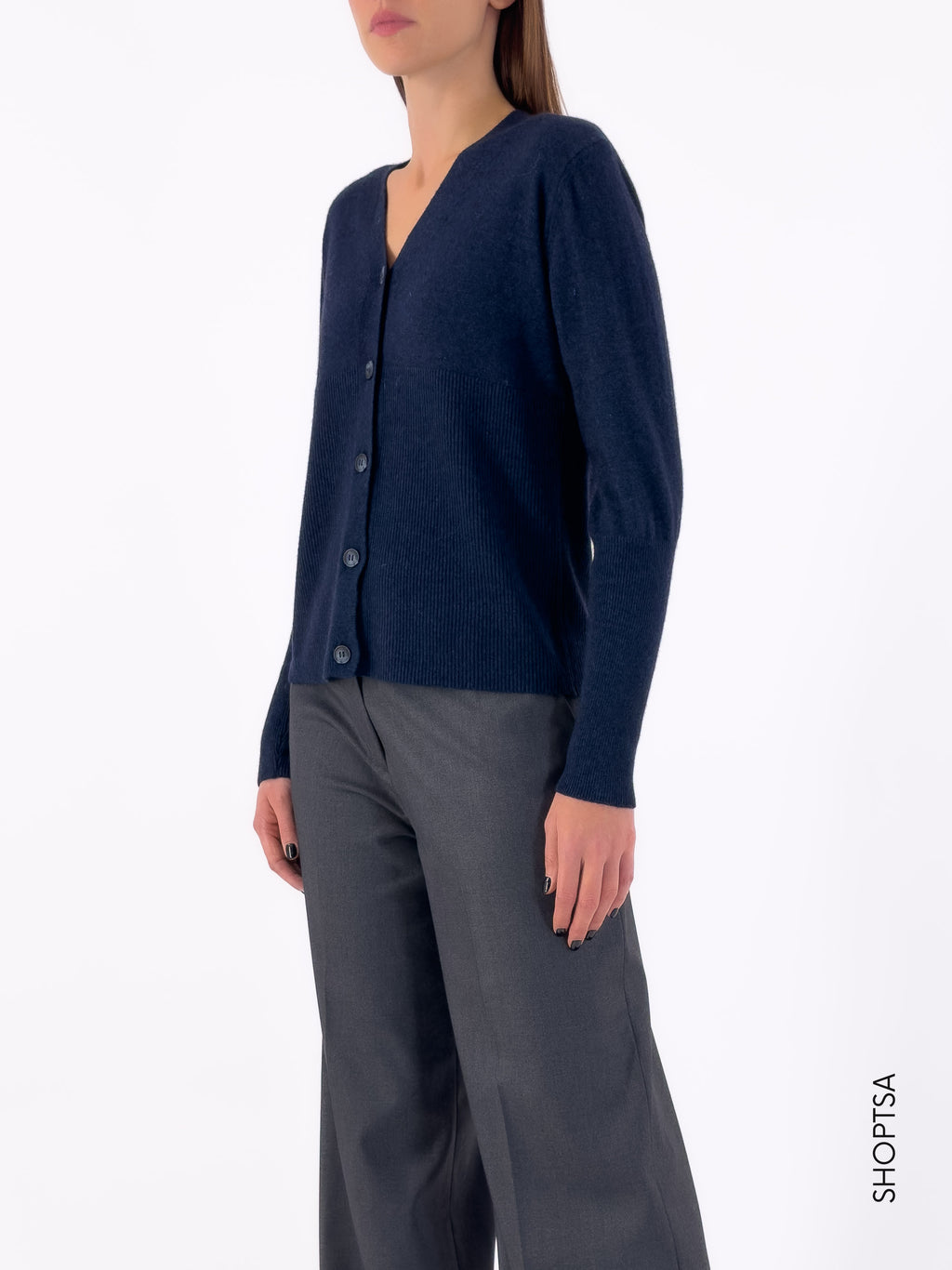 Premium wool and cashmere cardigan